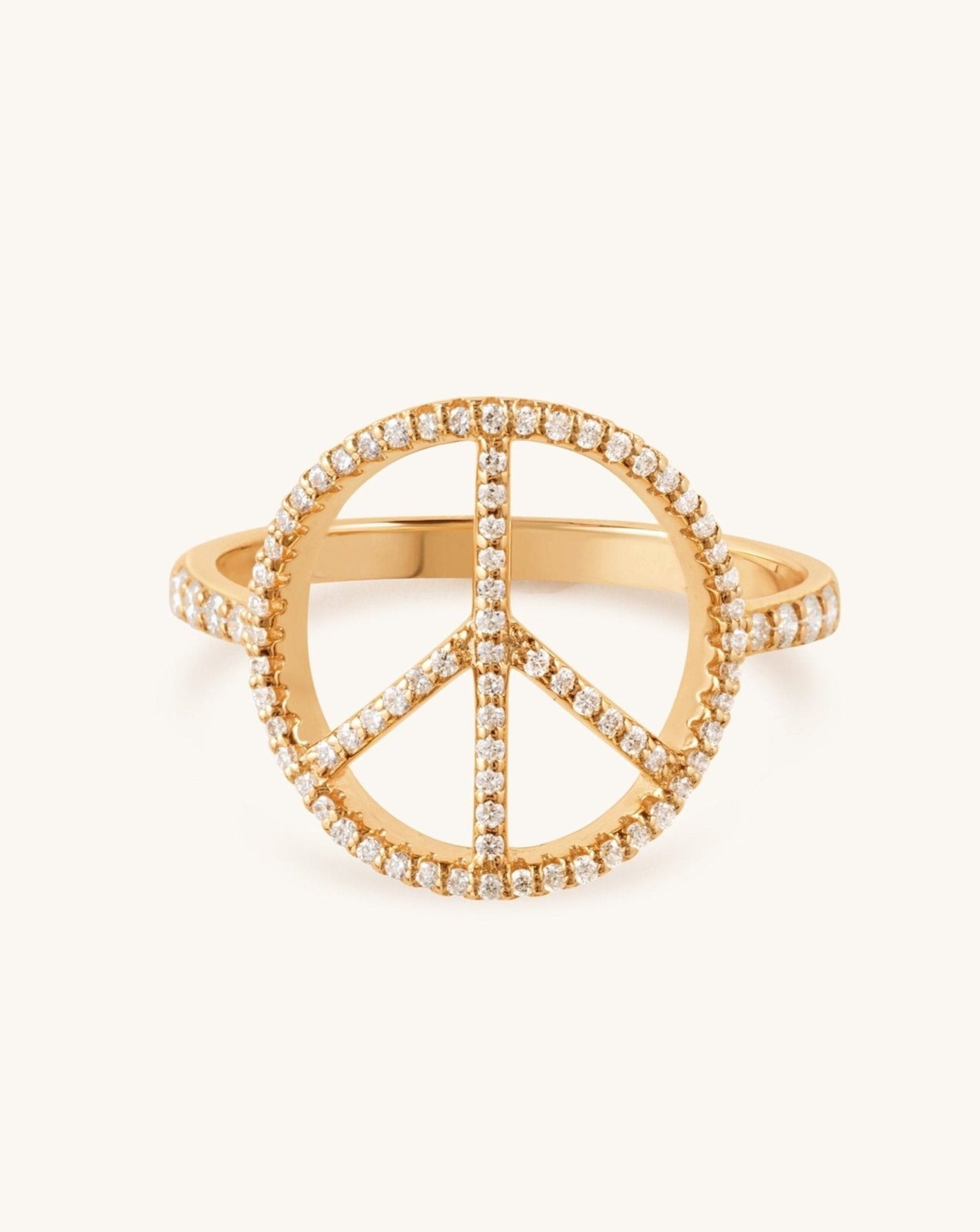 Diamond Peace Ring