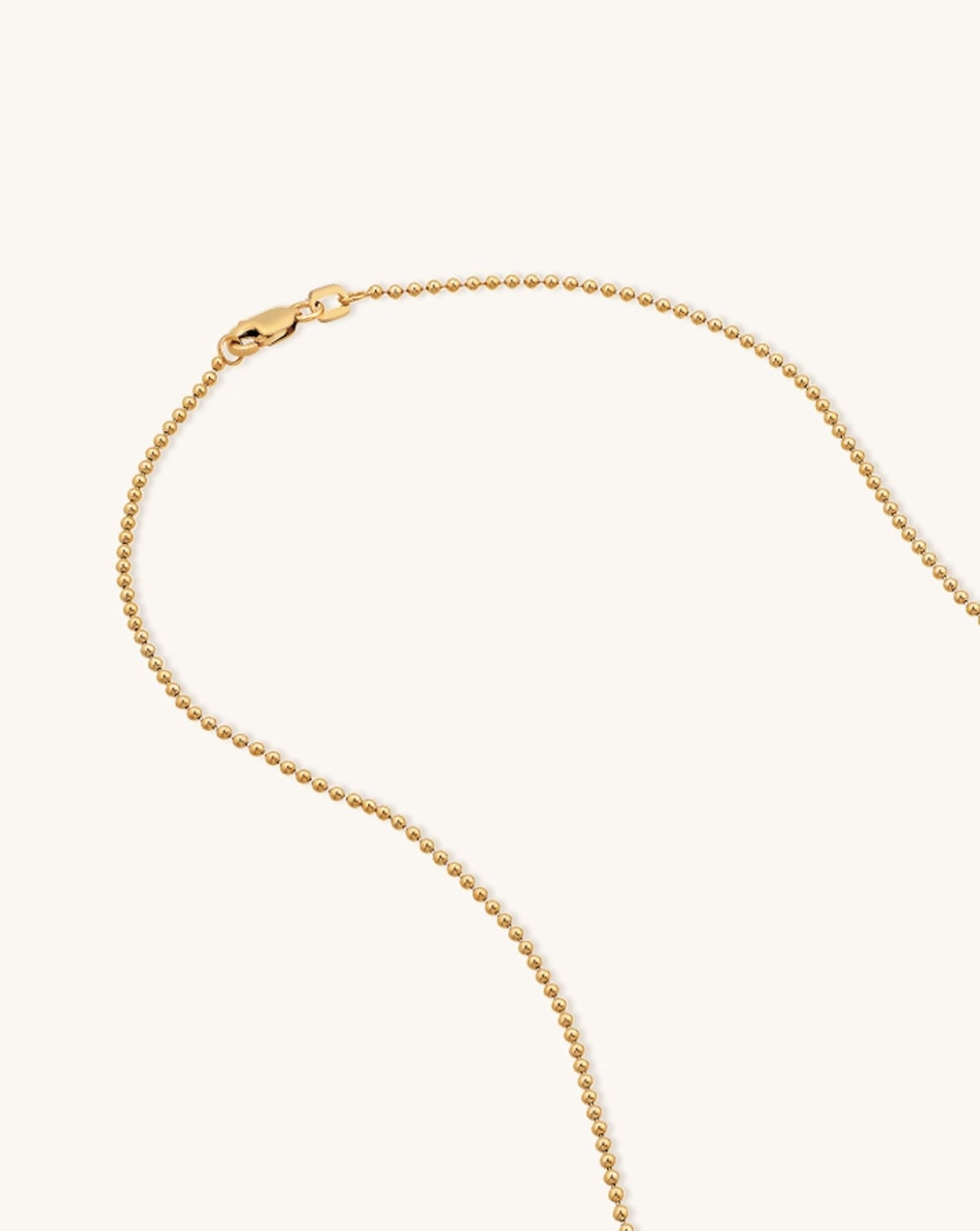 1.5mm Solid Gold Bead Chain - Sparkle Society