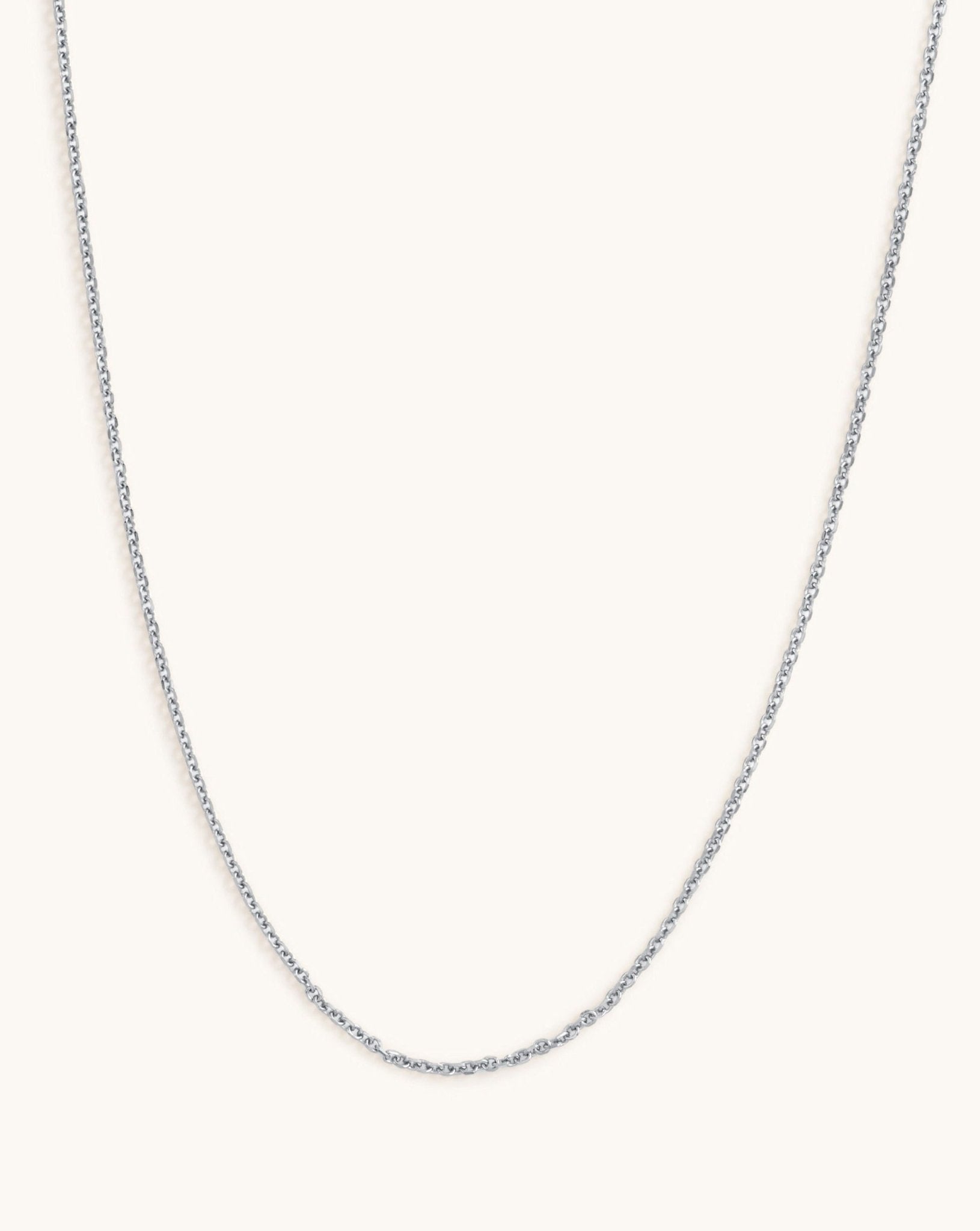 1.8mm Solid Gold Cable Chain - Sparkle Society