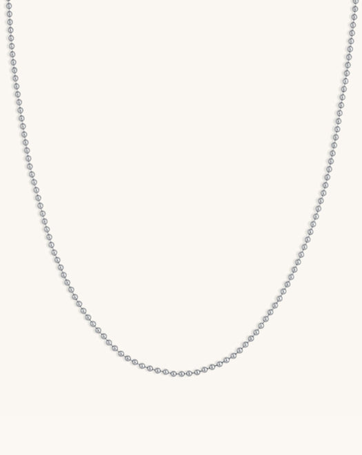 2.0mm Solid Gold Bead Chain - Sparkle Society