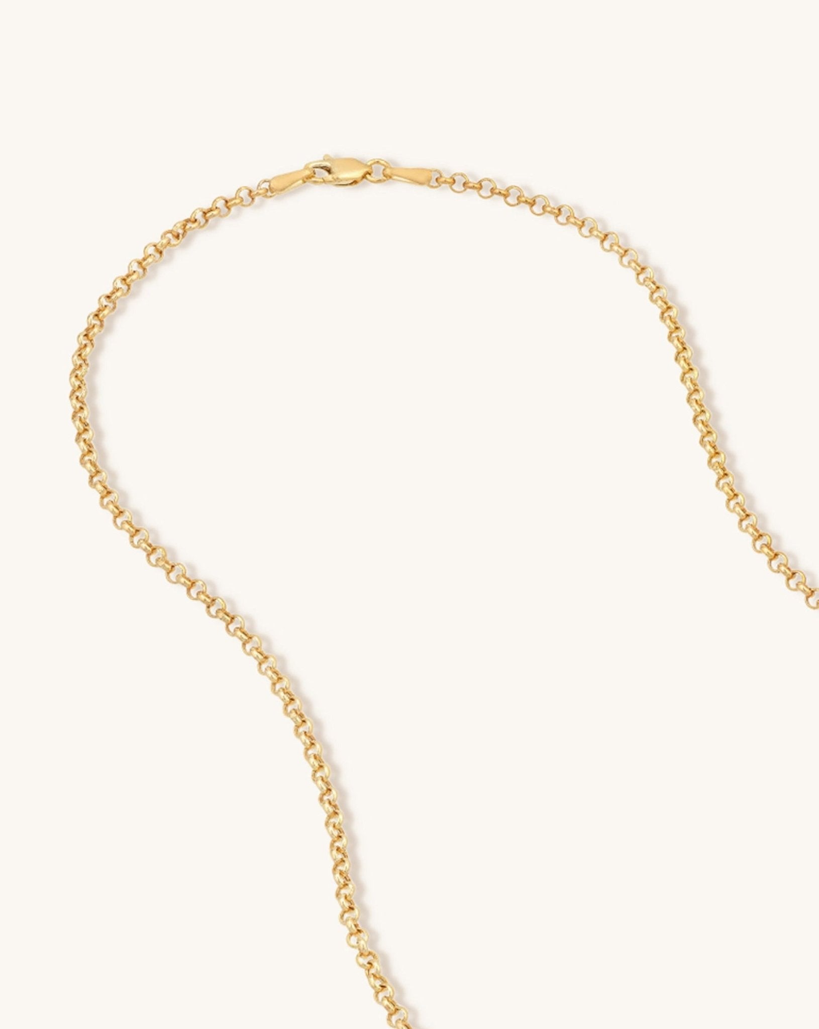 2.5mm Solid Gold Rolo Chain - Sparkle Society