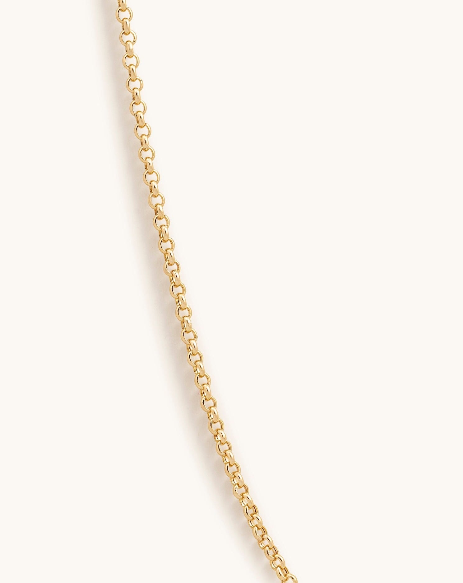 2.5mm Solid Gold Rolo Chain - Sparkle Society