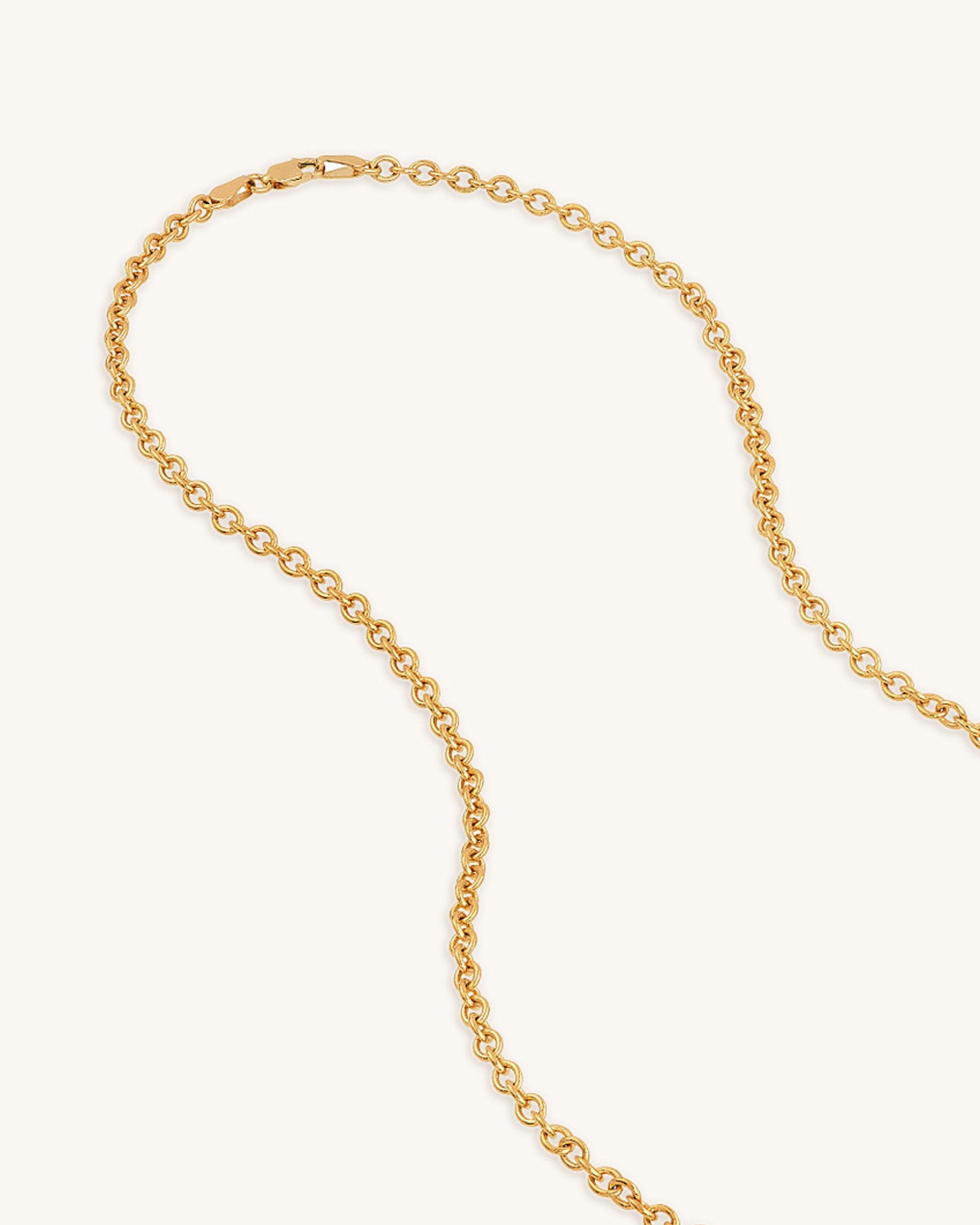 3.0mm Solid Gold Cable Chain - Sparkle Society