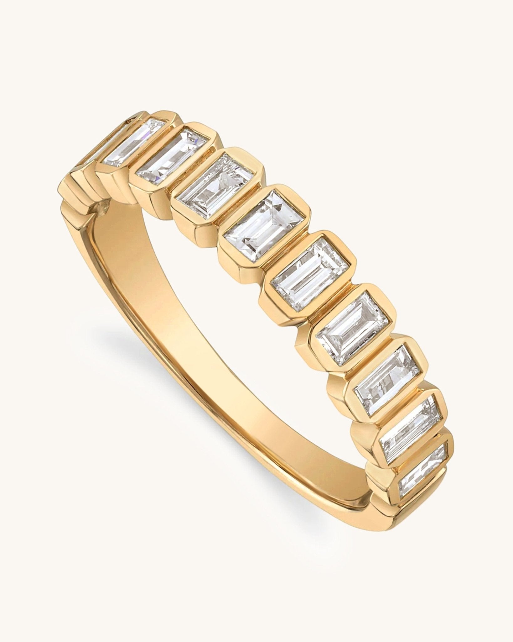 Baguette Diamond Band Ring - Sparkle Society