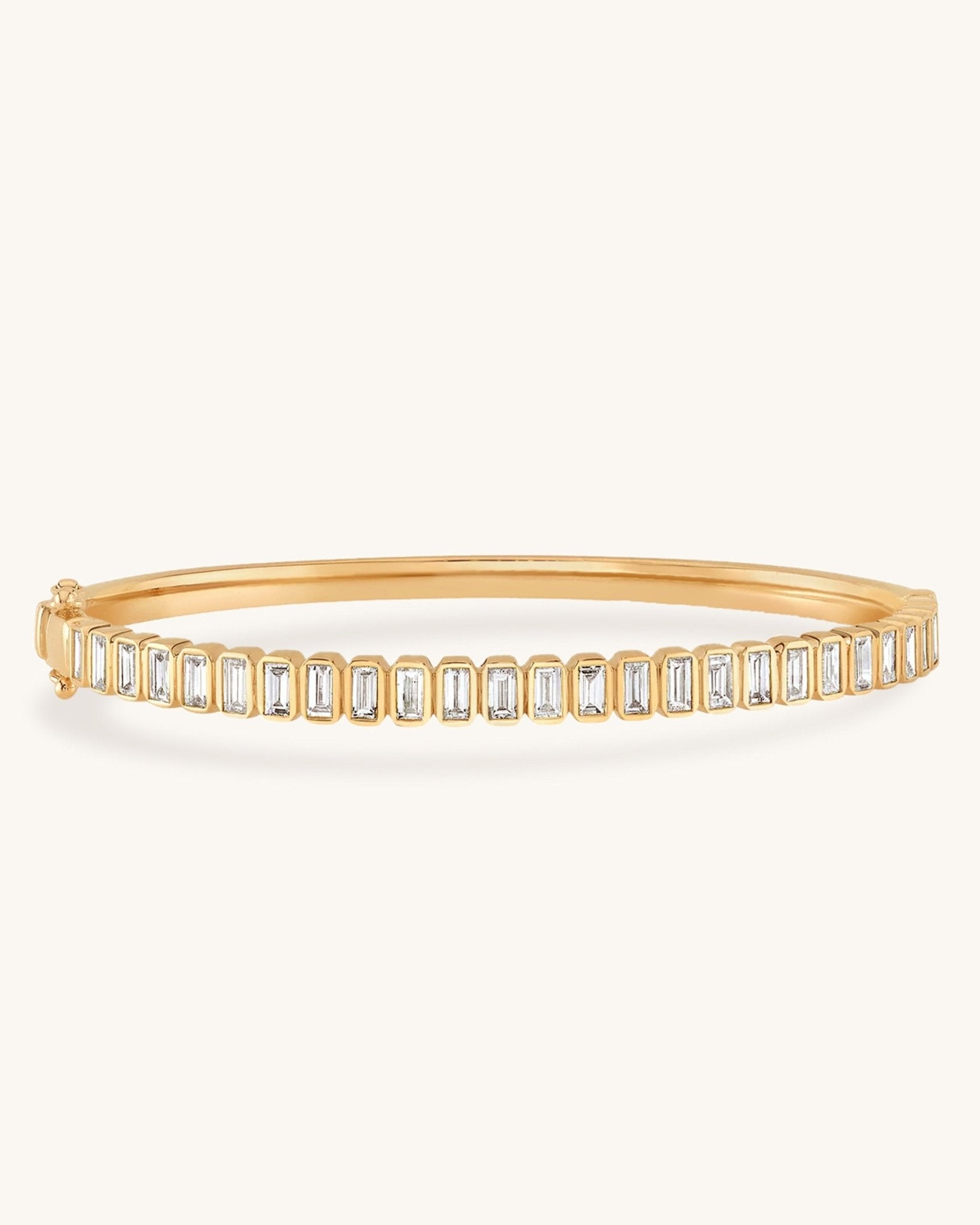 Baguette Diamond Bangle - Sparkle Society