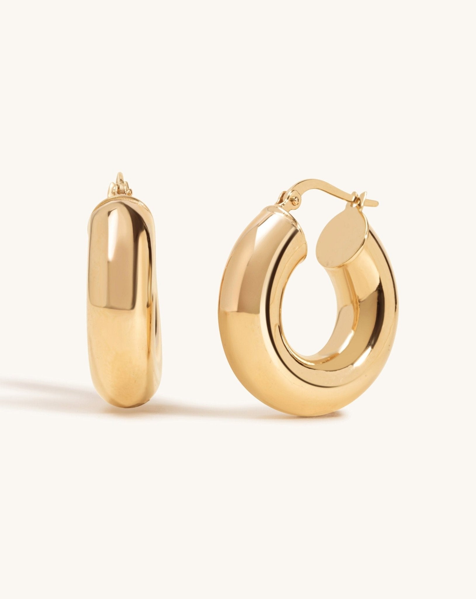 Chunky Gold Hoops - Sparkle Society