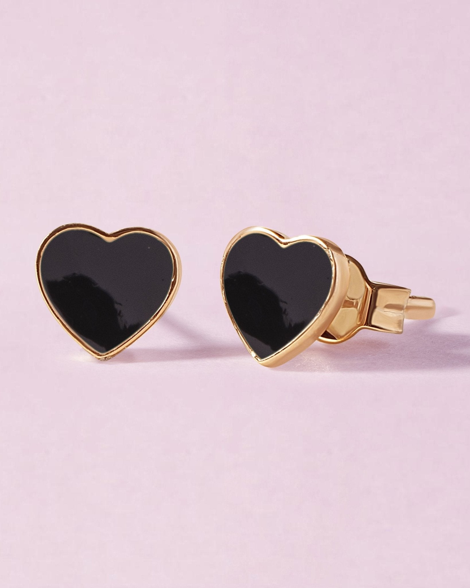 Delicate Enamel Heart Studs - Sparkle Society