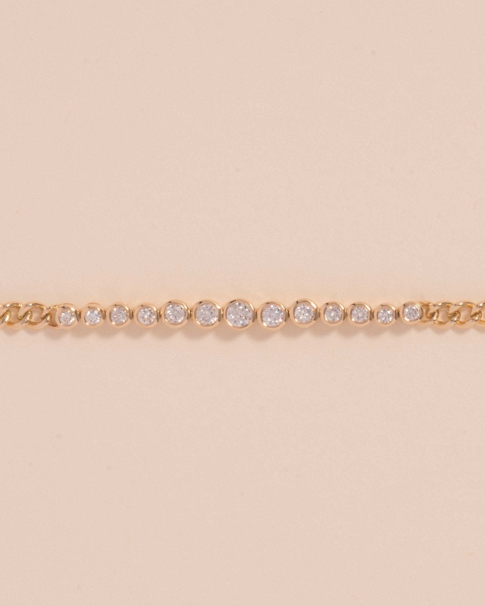 Diamond Bezel Cuban Link Bracelet - Sparkle Society