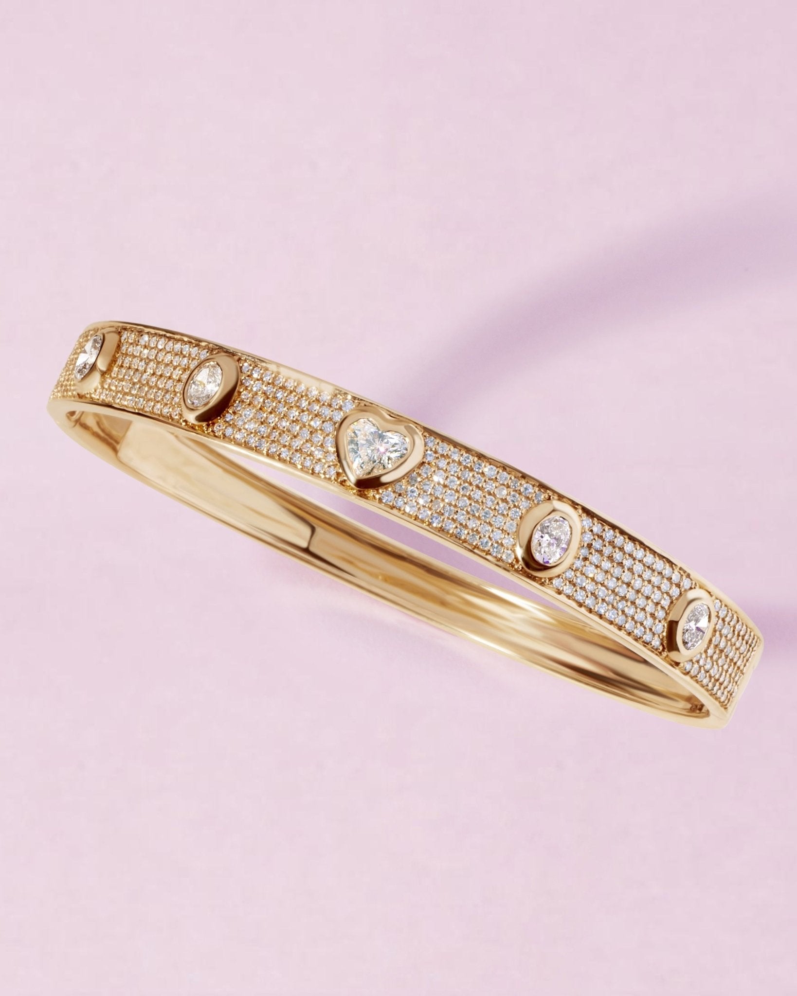 Diamond Fancy Bangle Bracelet - Sparkle Society