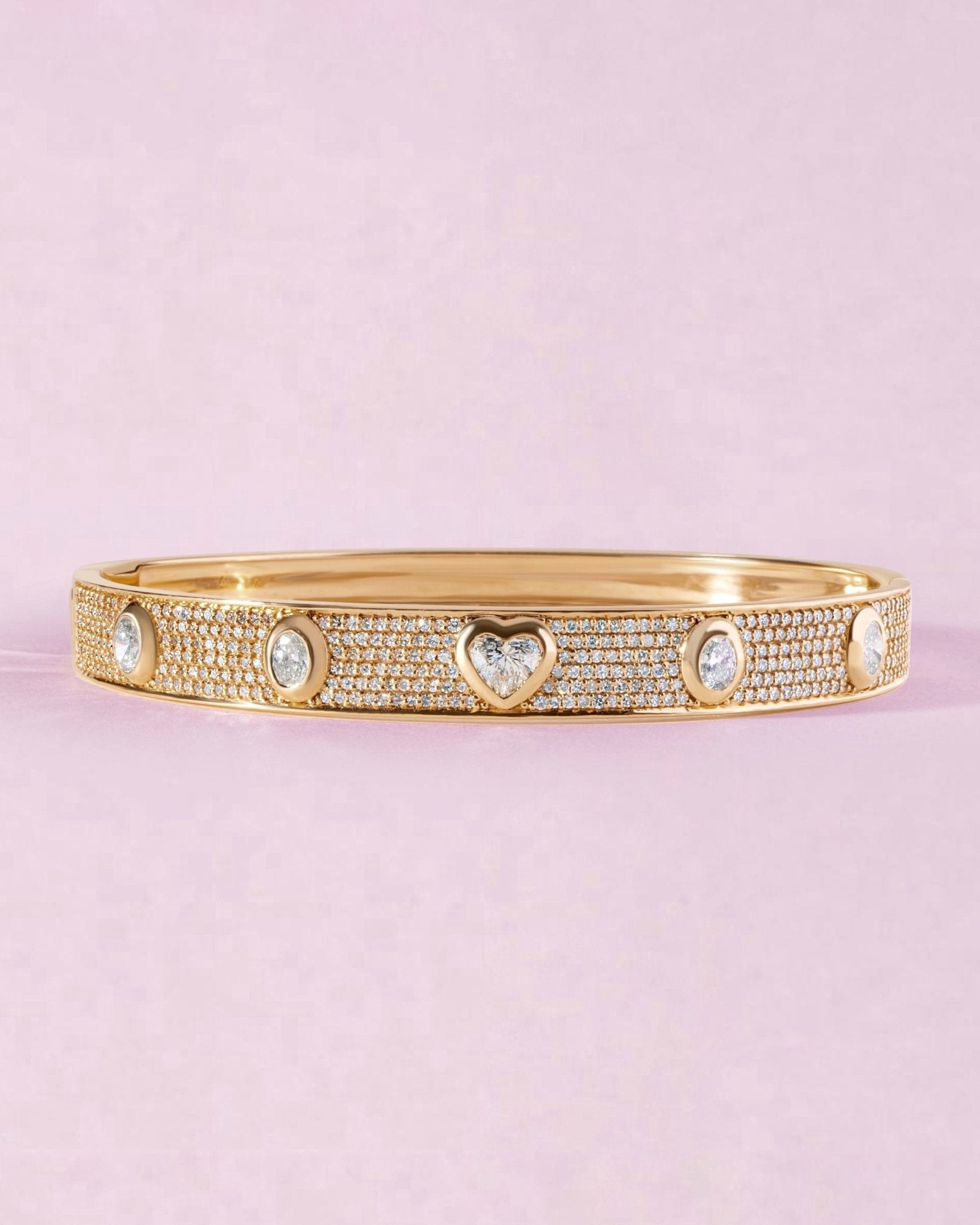 Diamond Fancy Bangle Bracelet - Sparkle Society