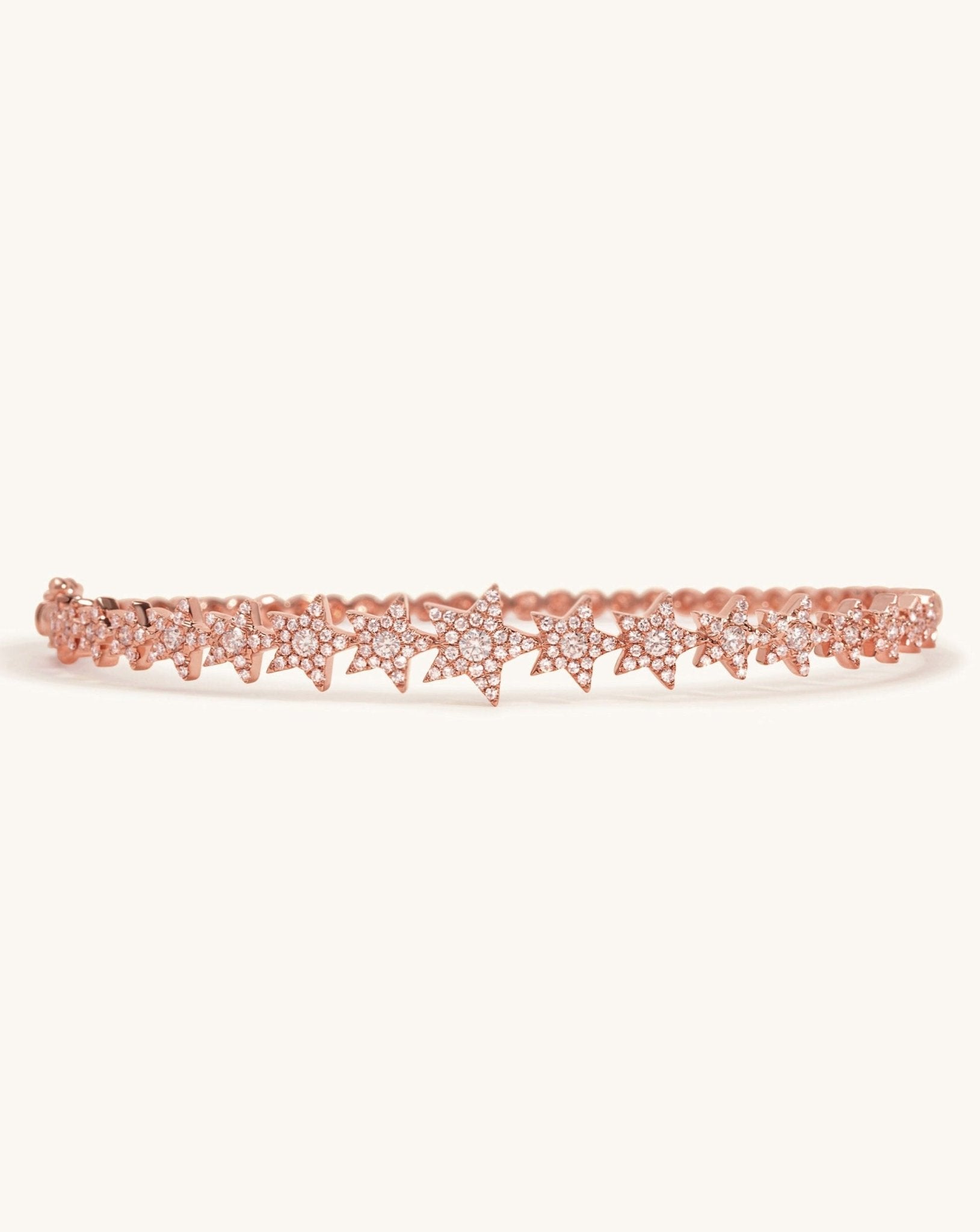 Diamond Graduated Star Bangle - Sparkle Society