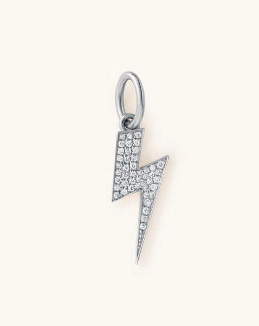 Diamond Lightning Bolt Charm - Sparkle Society