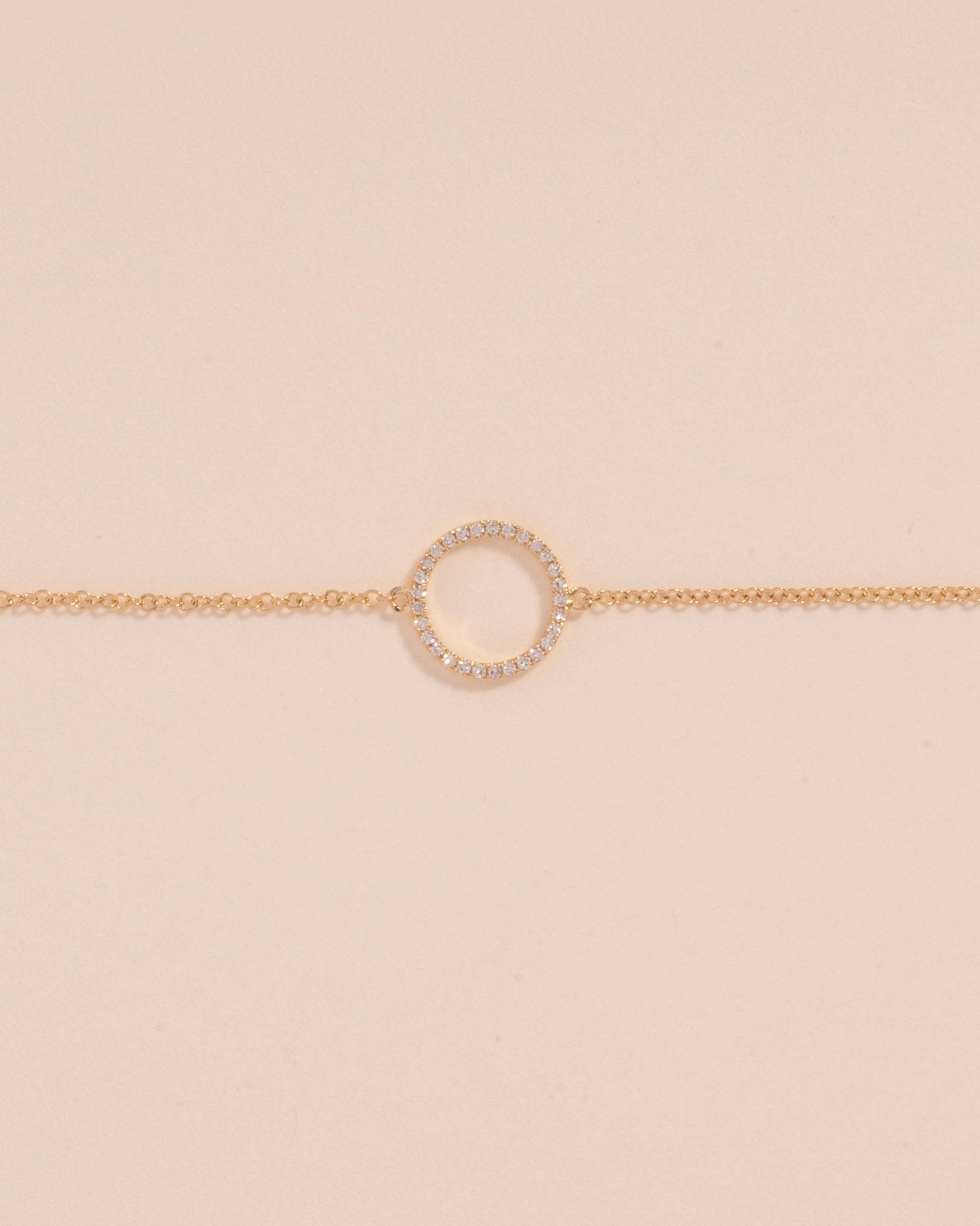 Diamond Open Circle Bracelet - Sparkle Society