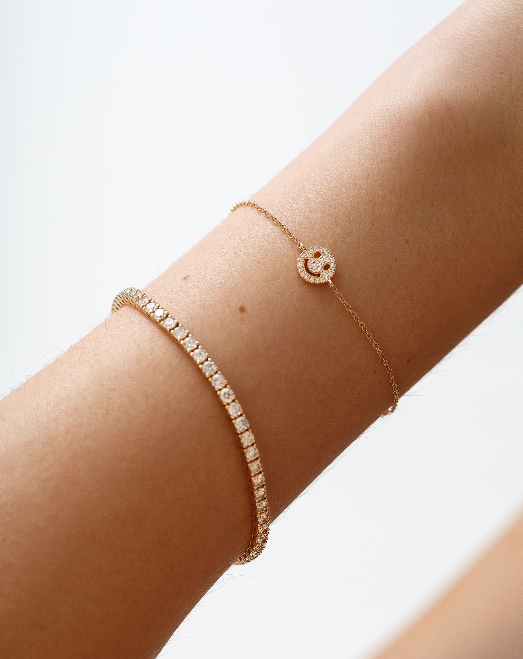 Diamond Smiley Face Bracelet - Sparkle Society