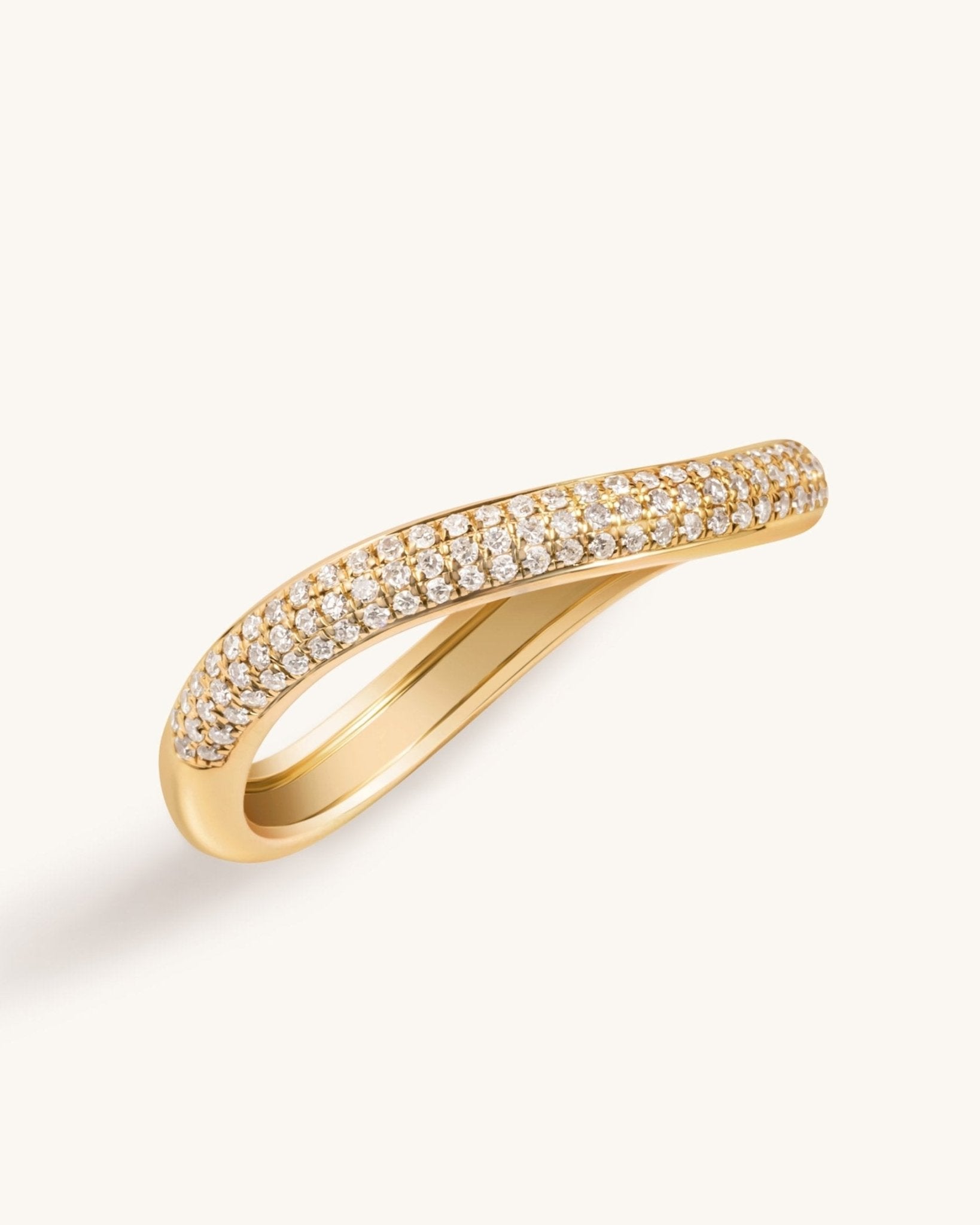 Diamond Wavy Ring - Sparkle Society