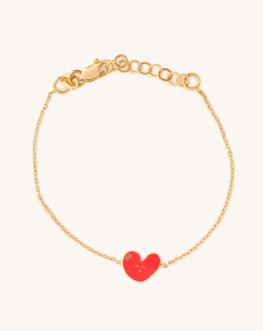 Enamel Heart Bracelet - Sparkle Society