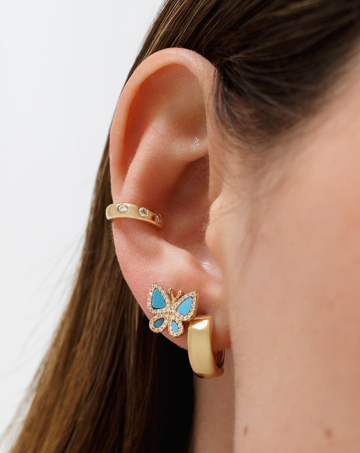 Gemstone Butterfly Studs - Sparkle Society