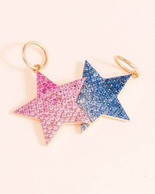 Gemstone Star Necklace Charm - Sparkle Society