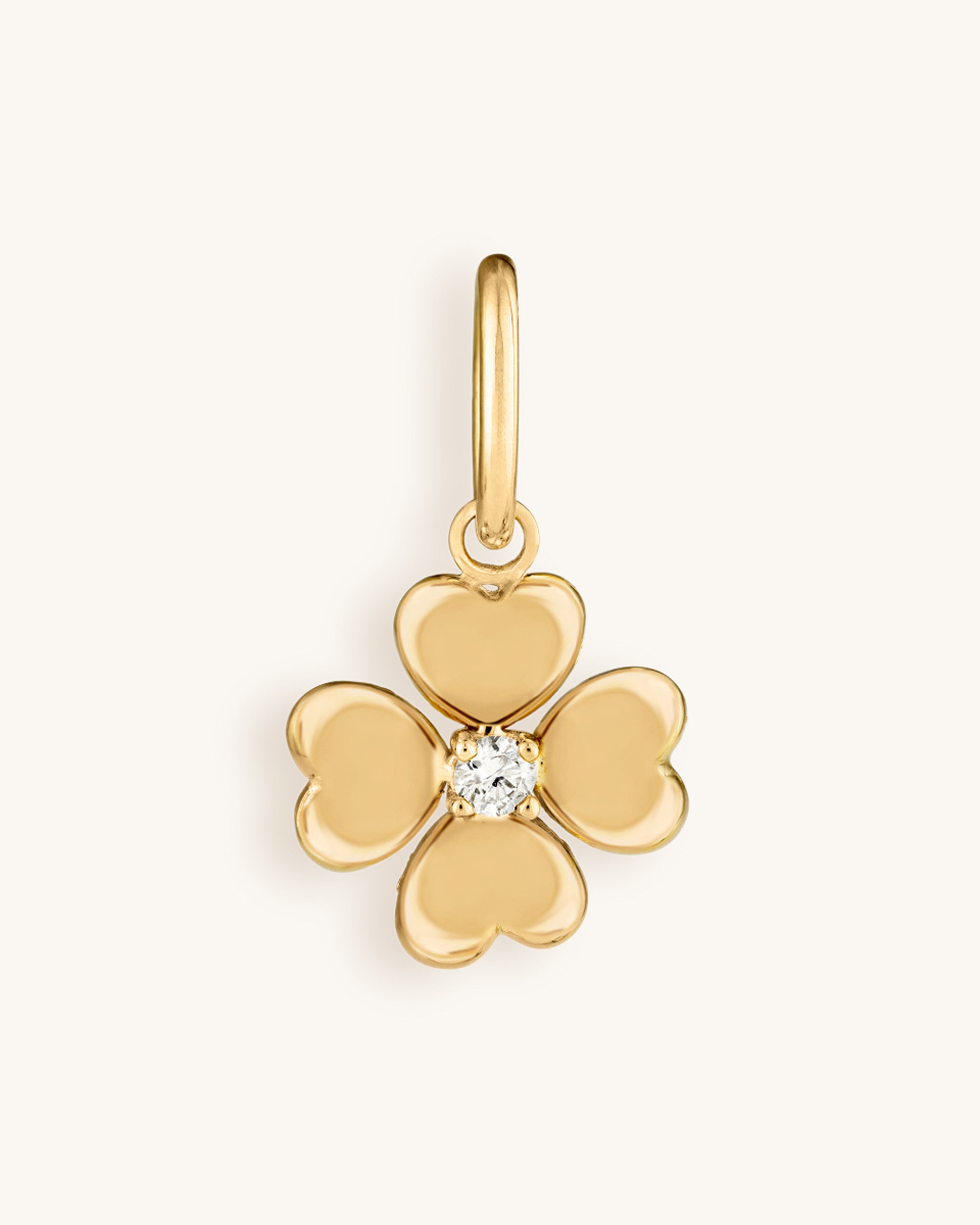 Gold and Diamond Flower Charm - Sparkle Society