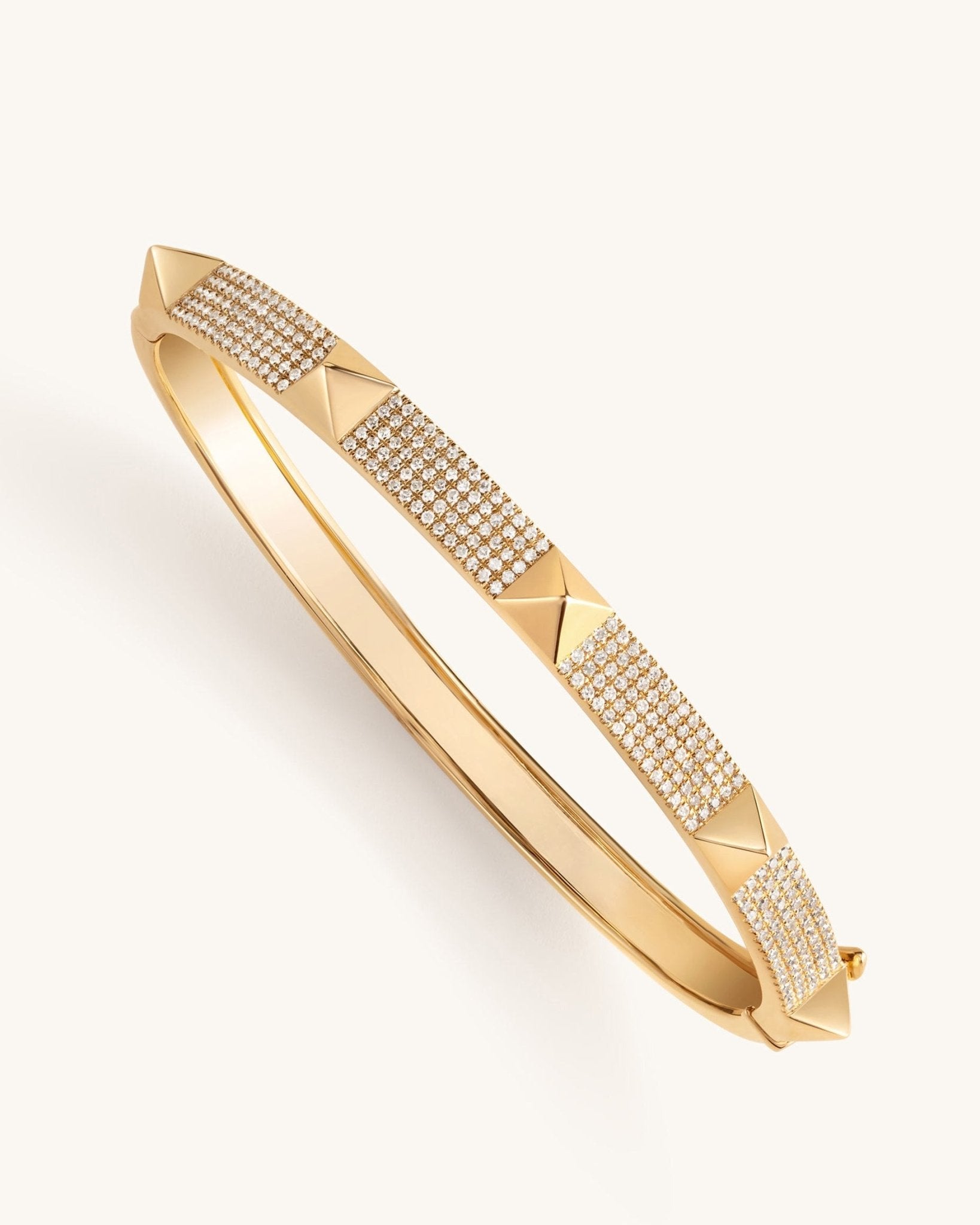 Large Diamond Spike Bangle - Sparkle Society