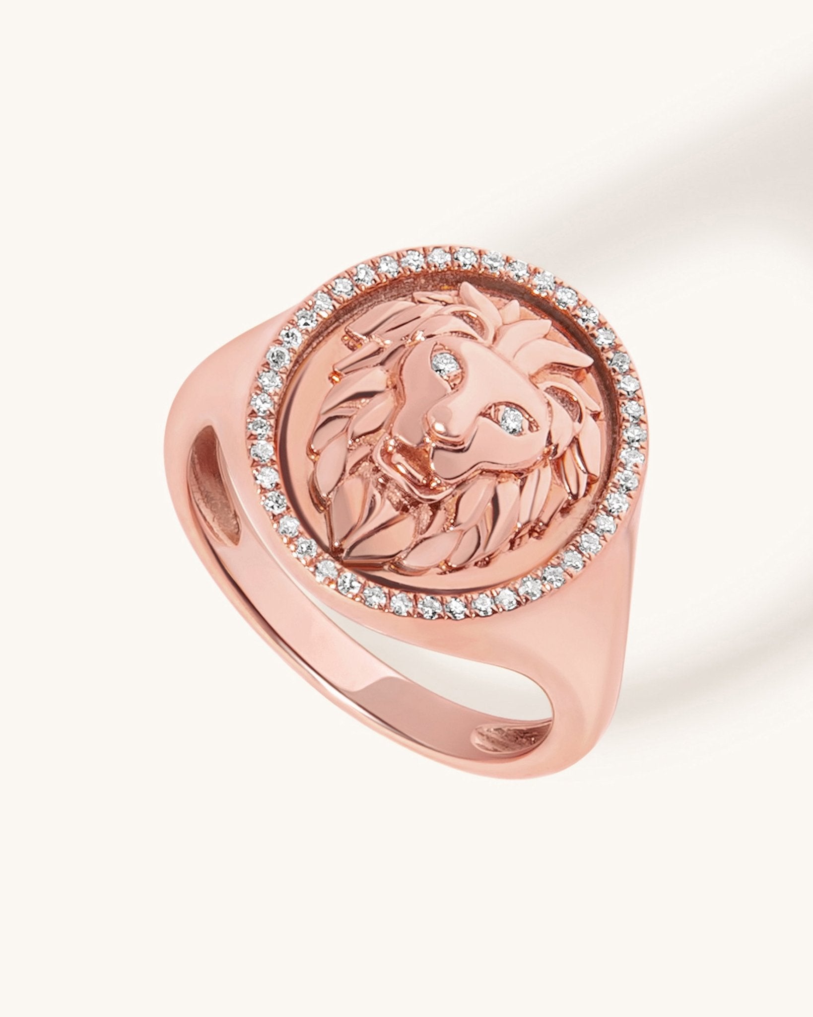 Lion Signet Ring - Sparkle Society