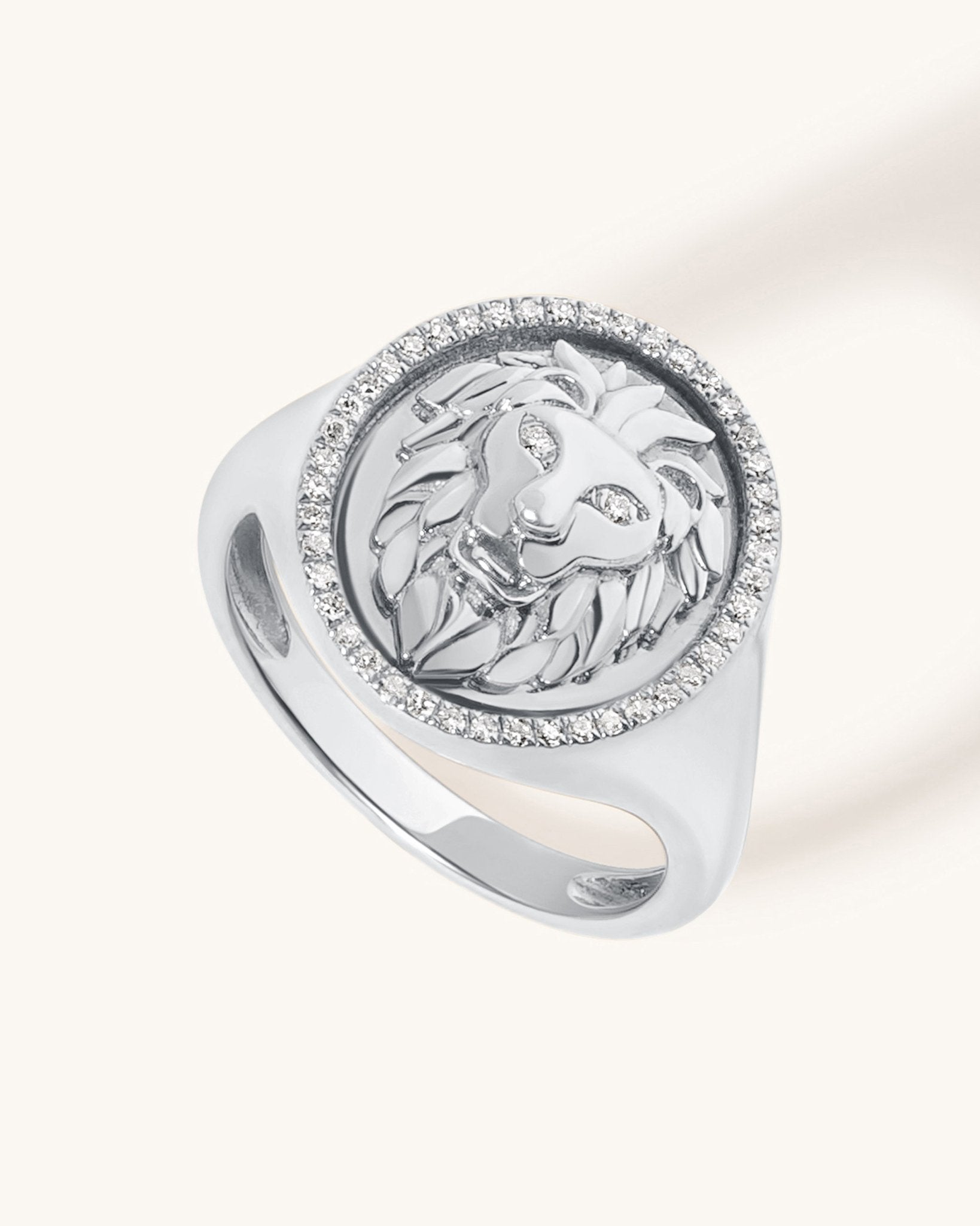 Lion Signet Ring - Sparkle Society