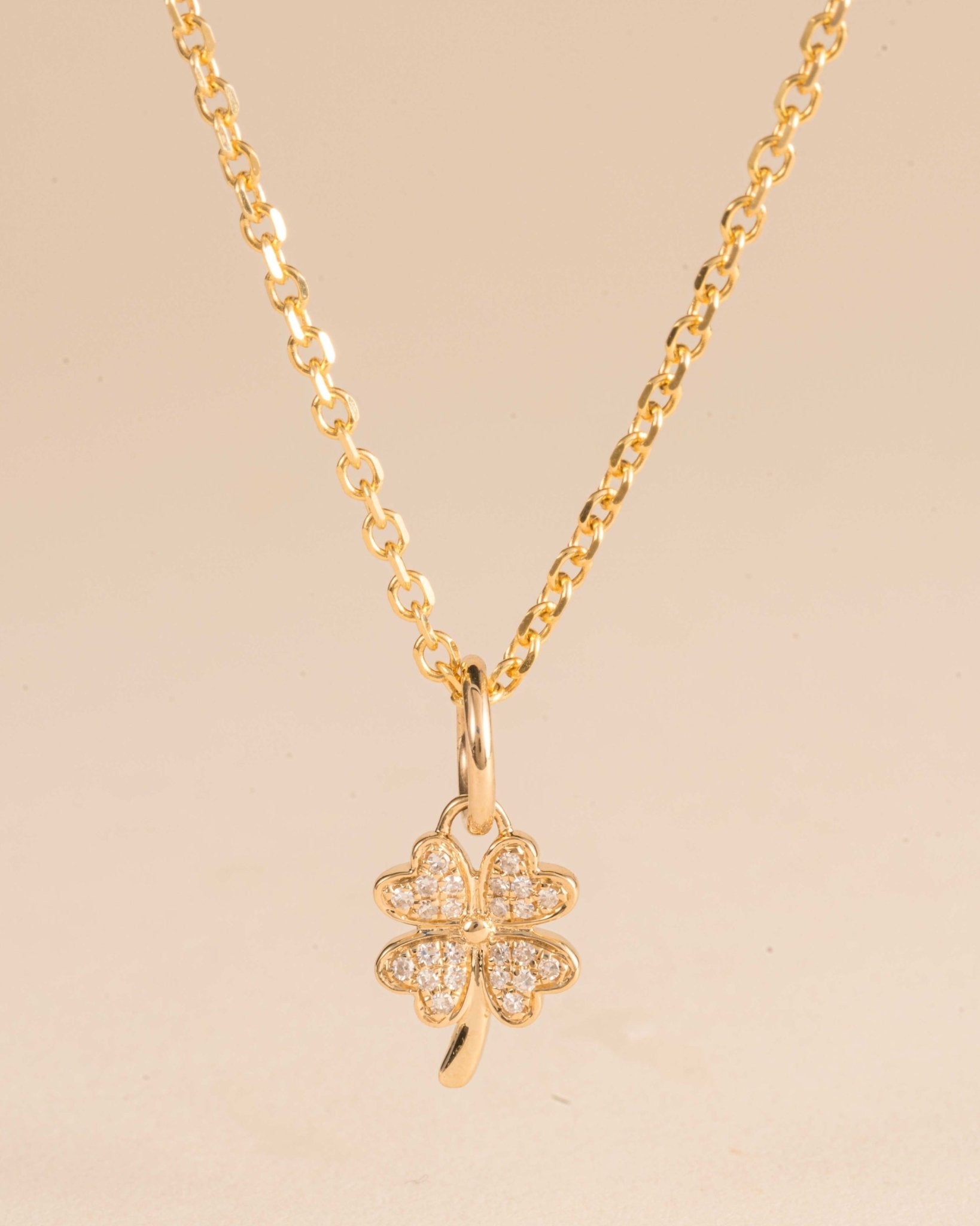 Mini Diamond Clover Charm - Sparkle Society