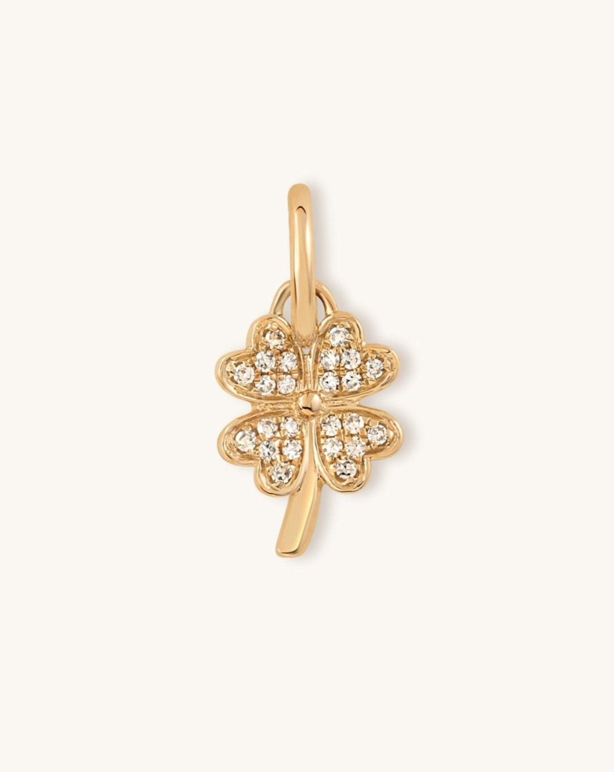 Mini Diamond Clover Charm - Sparkle Society