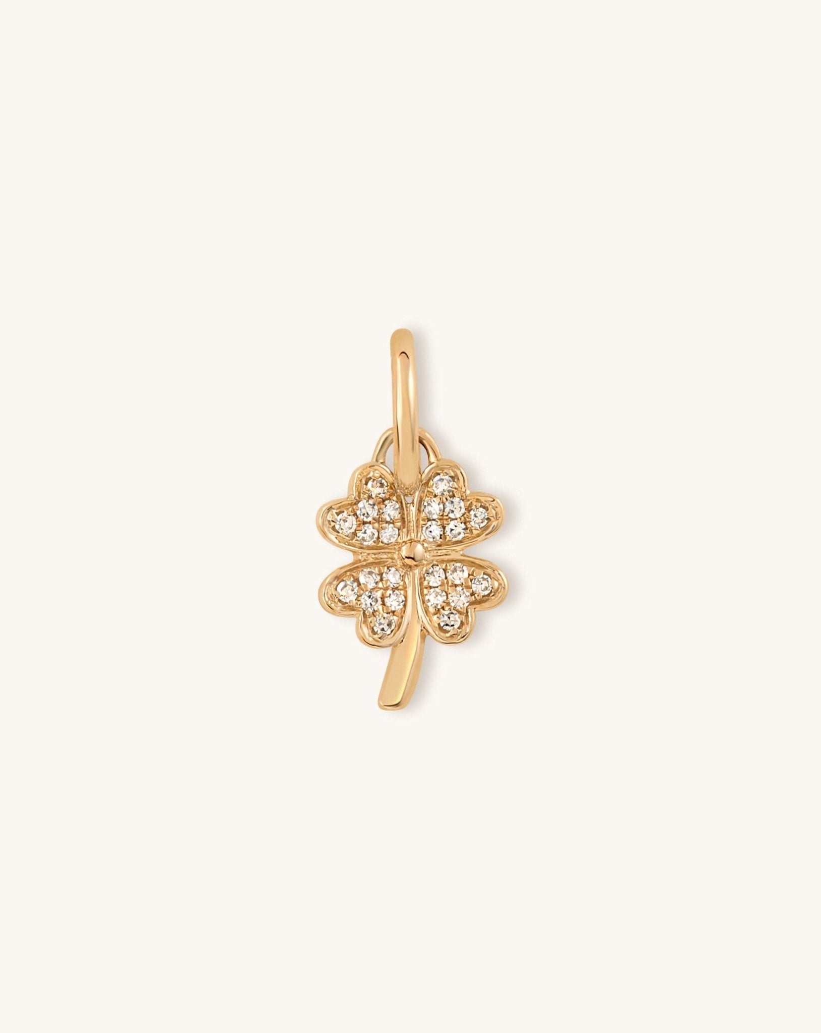 Mini Diamond Clover Charm - Sparkle Society