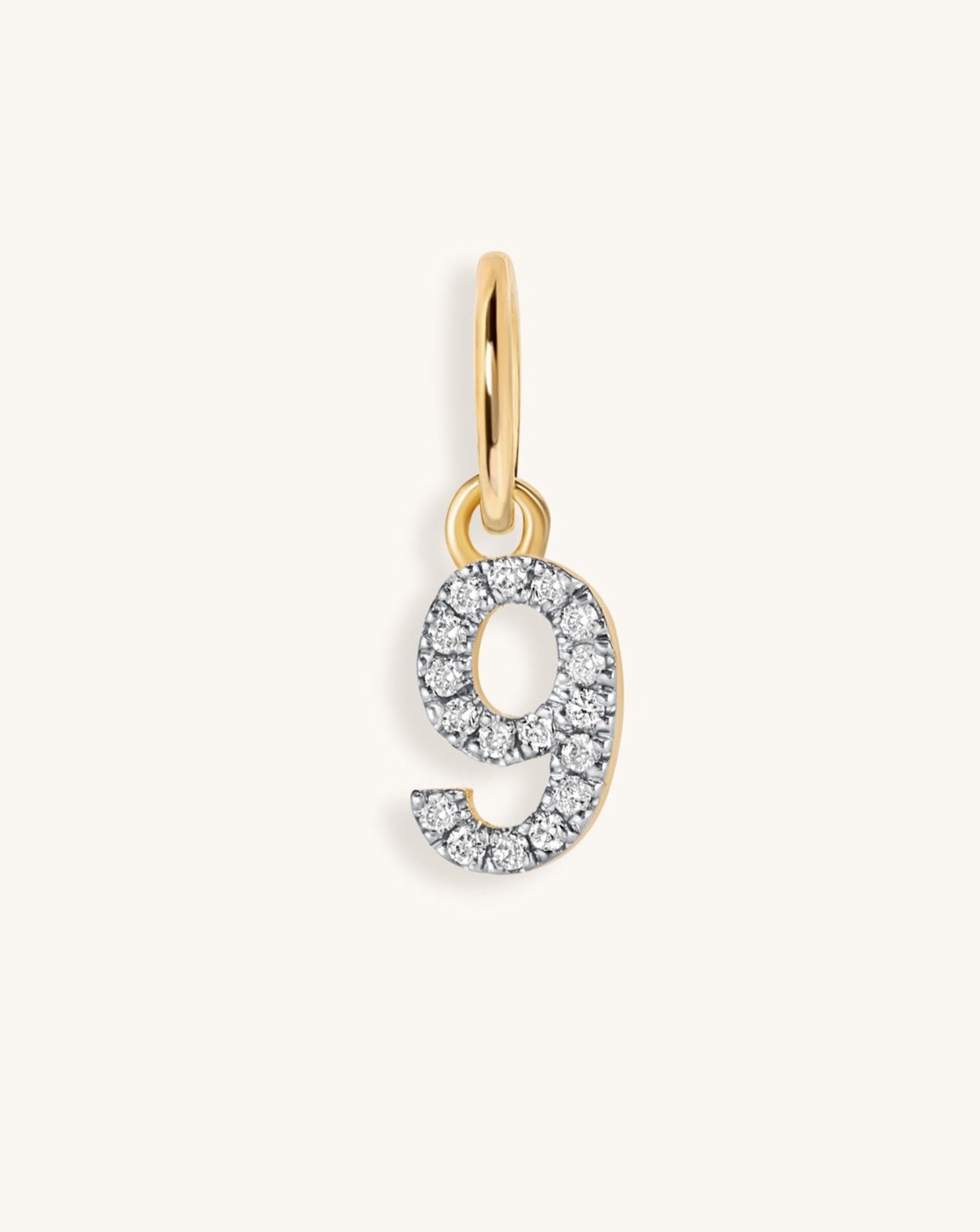 Mini Diamond Number Charm - Sparkle Society