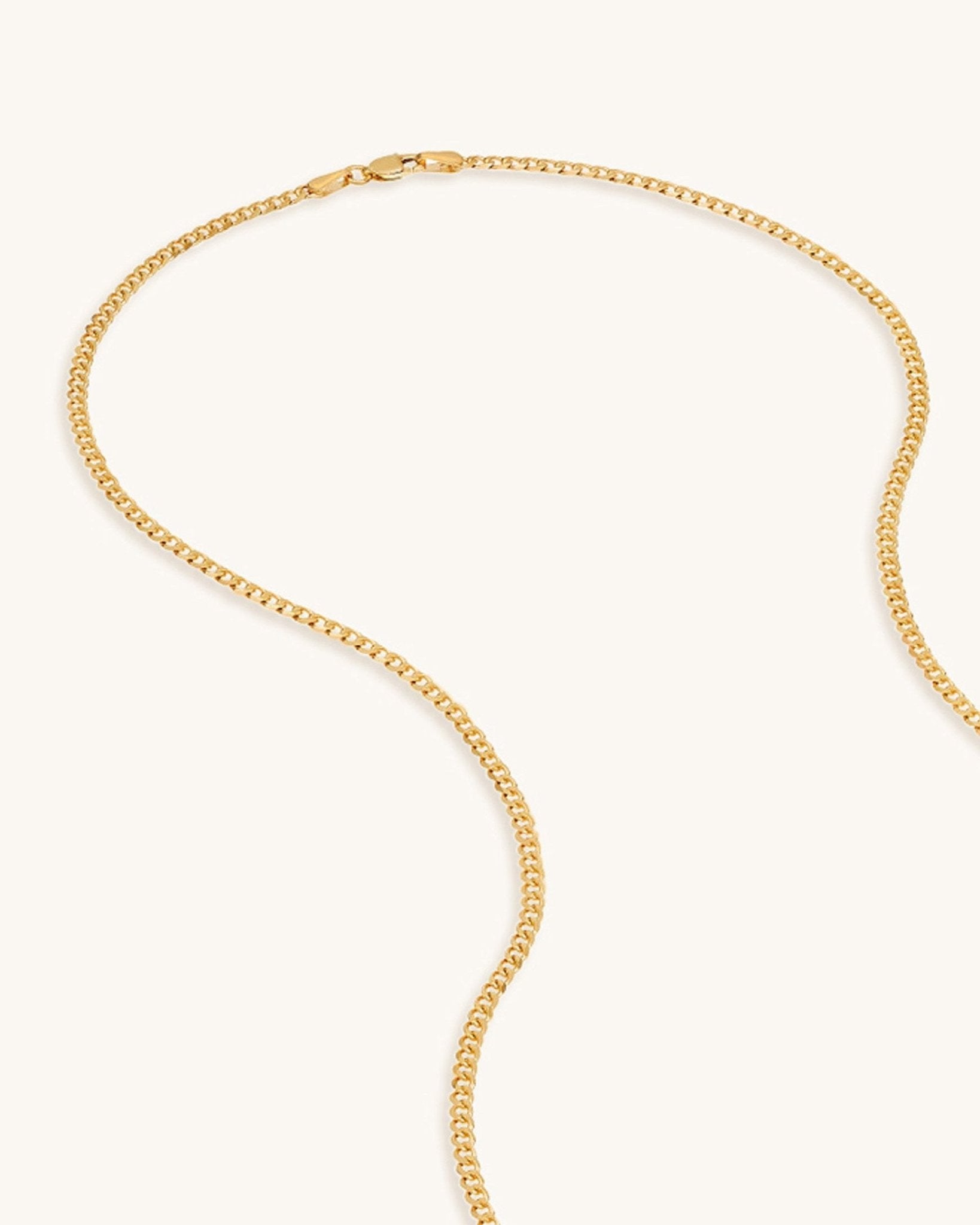 Open Curb Solid Gold Chain - Sparkle Society