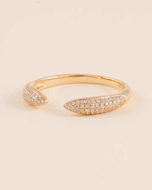 Pave Claw Ring - Sparkle Society