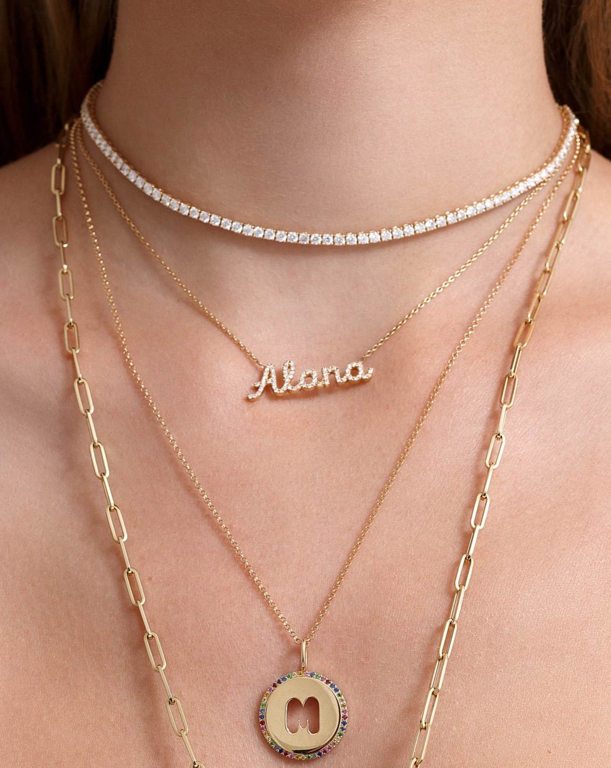 Pave Diamond Name Necklace - Sparkle Society