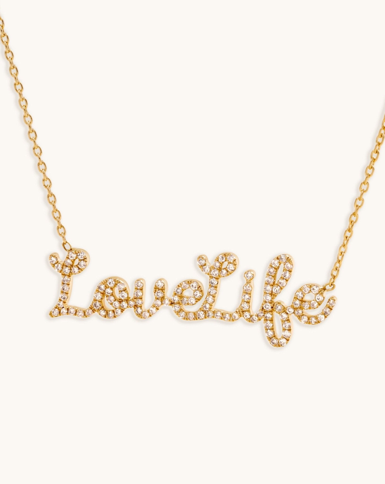 Pave Diamond Name Necklace - Sparkle Society