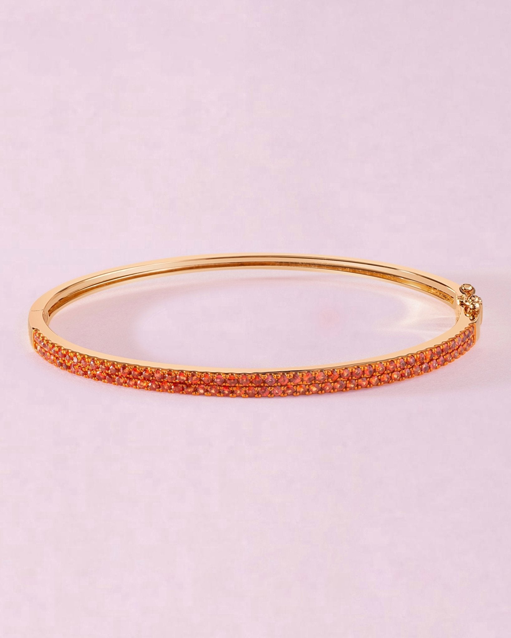 Pave Gemstone Bangle - Sparkle Society