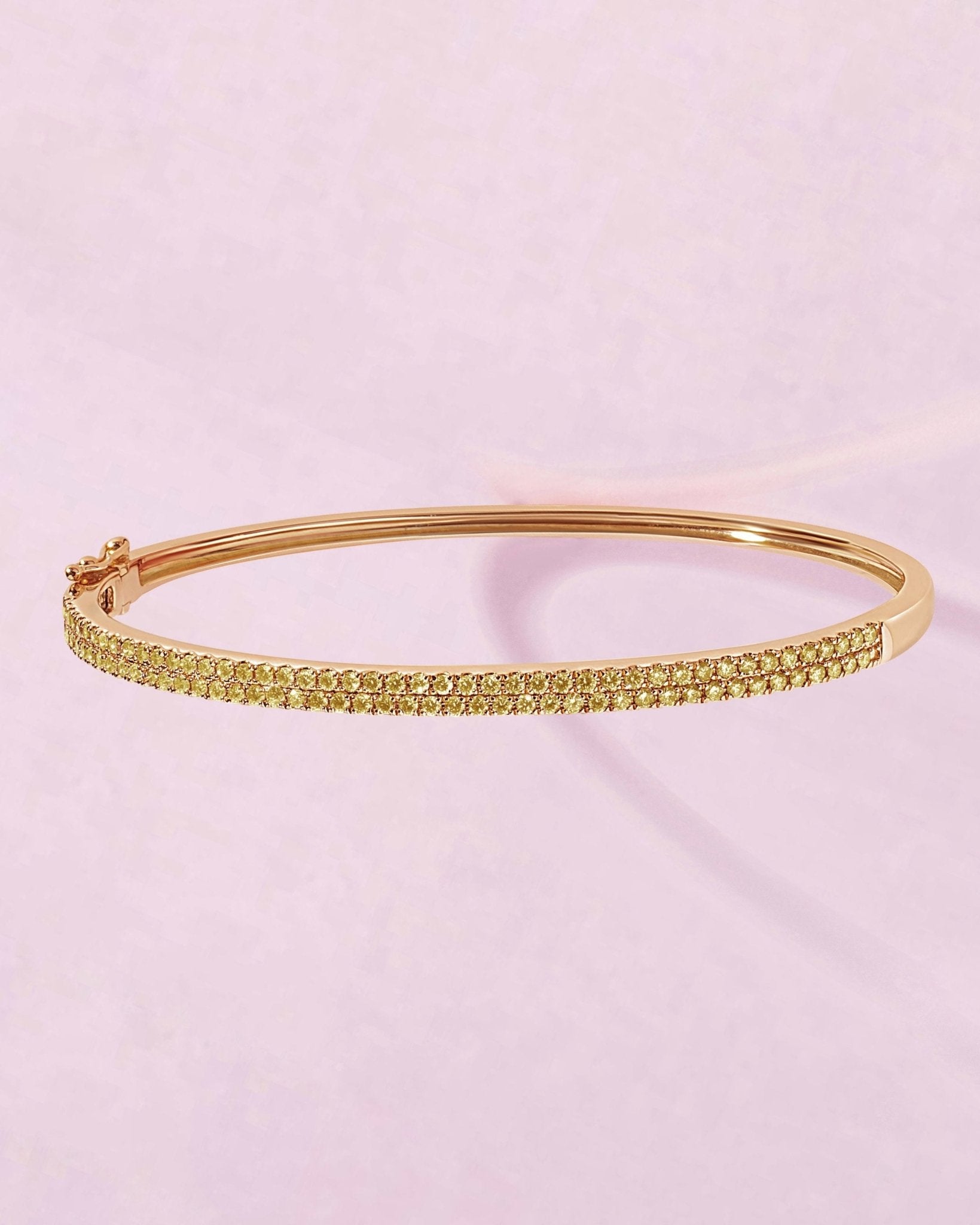 Pave Gemstone Bangle - Sparkle Society