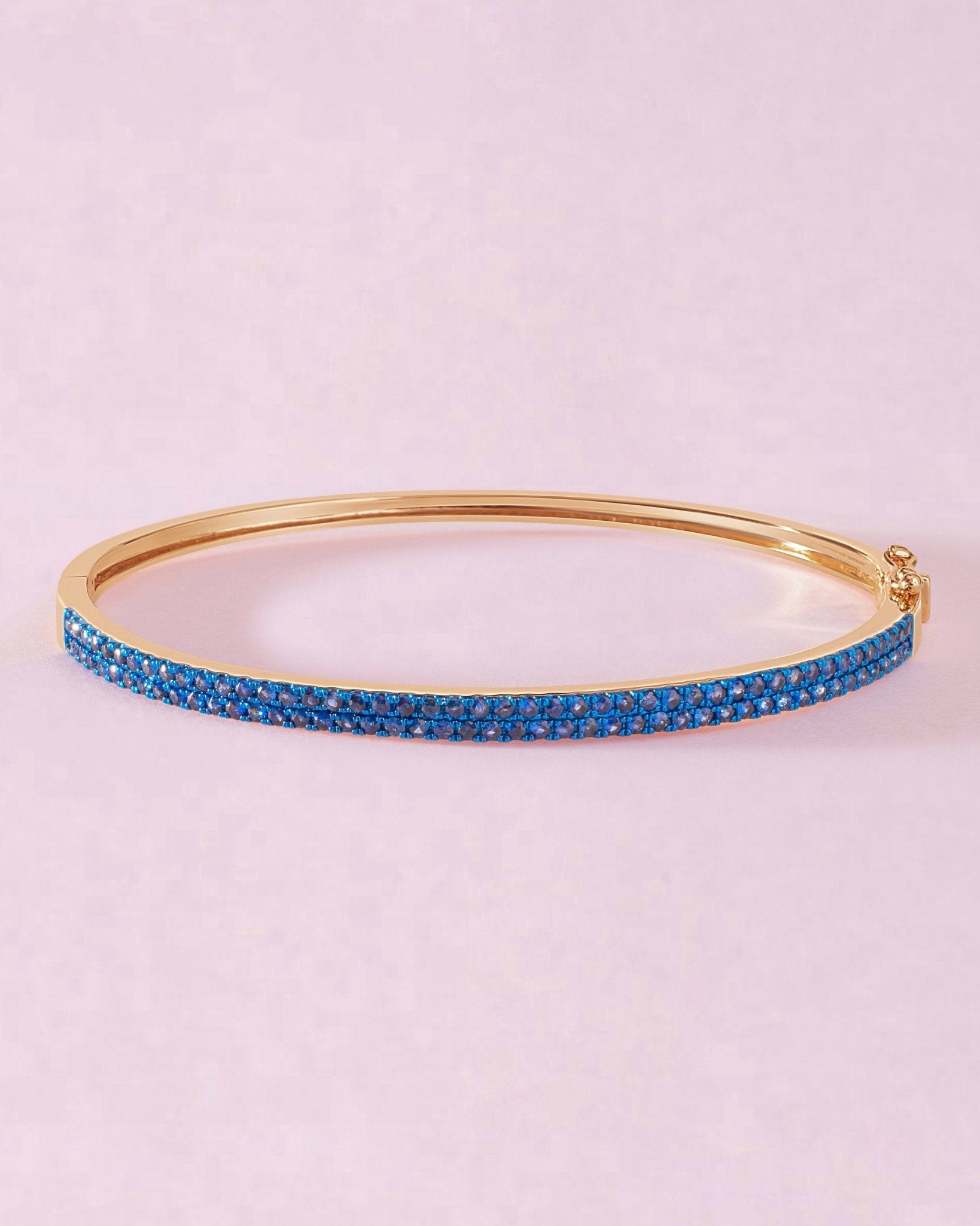 Pave Gemstone Bangle - Sparkle Society