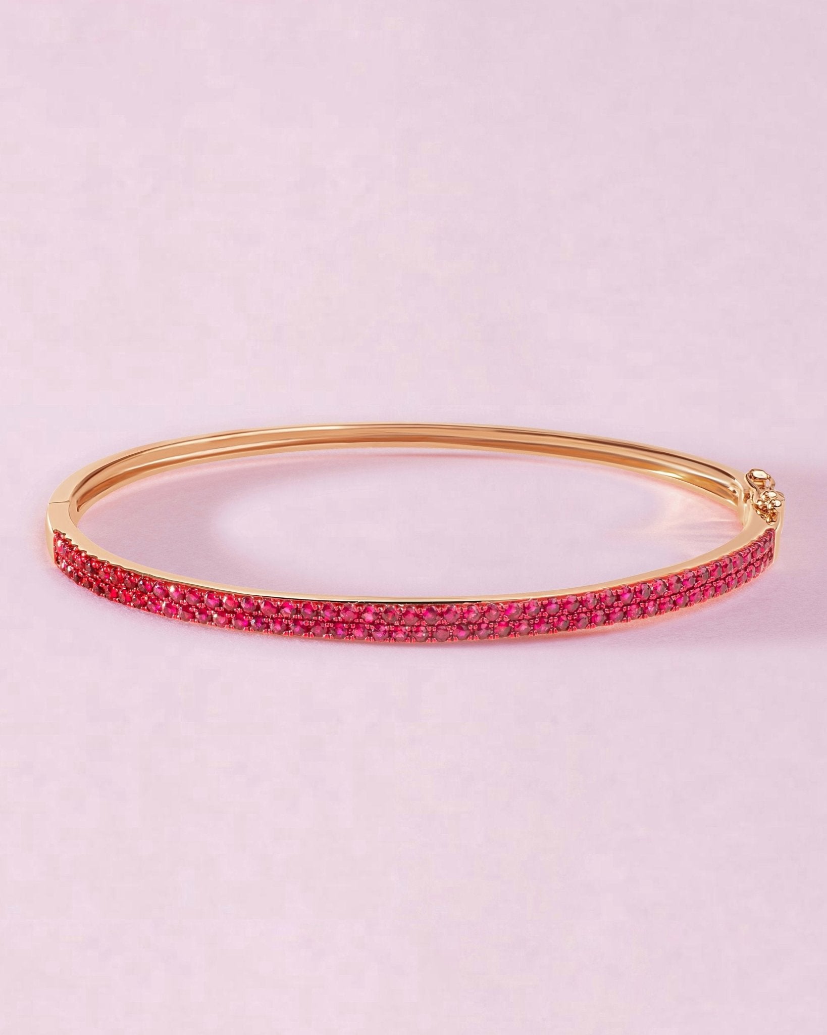 Pave Gemstone Bangle - Sparkle Society