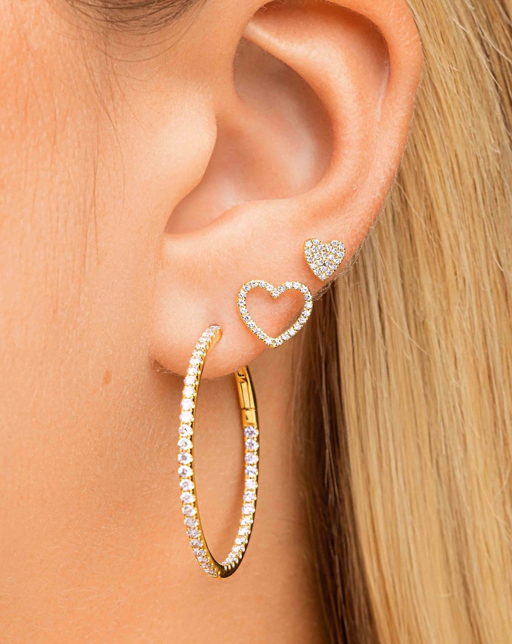 Perfect Diamond Hoops - Sparkle Society