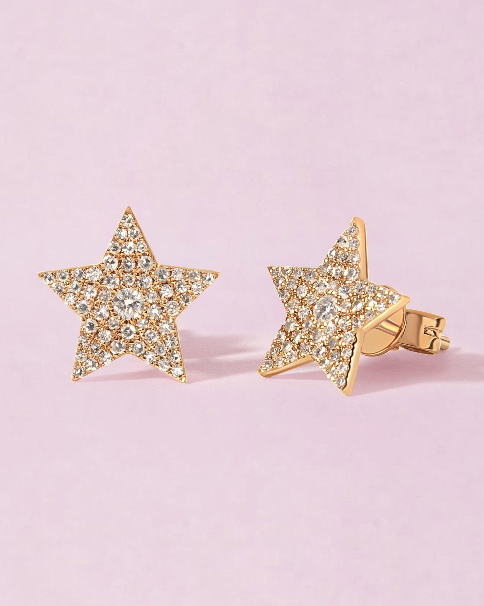 Perfect Diamond Star Studs - Sparkle Society