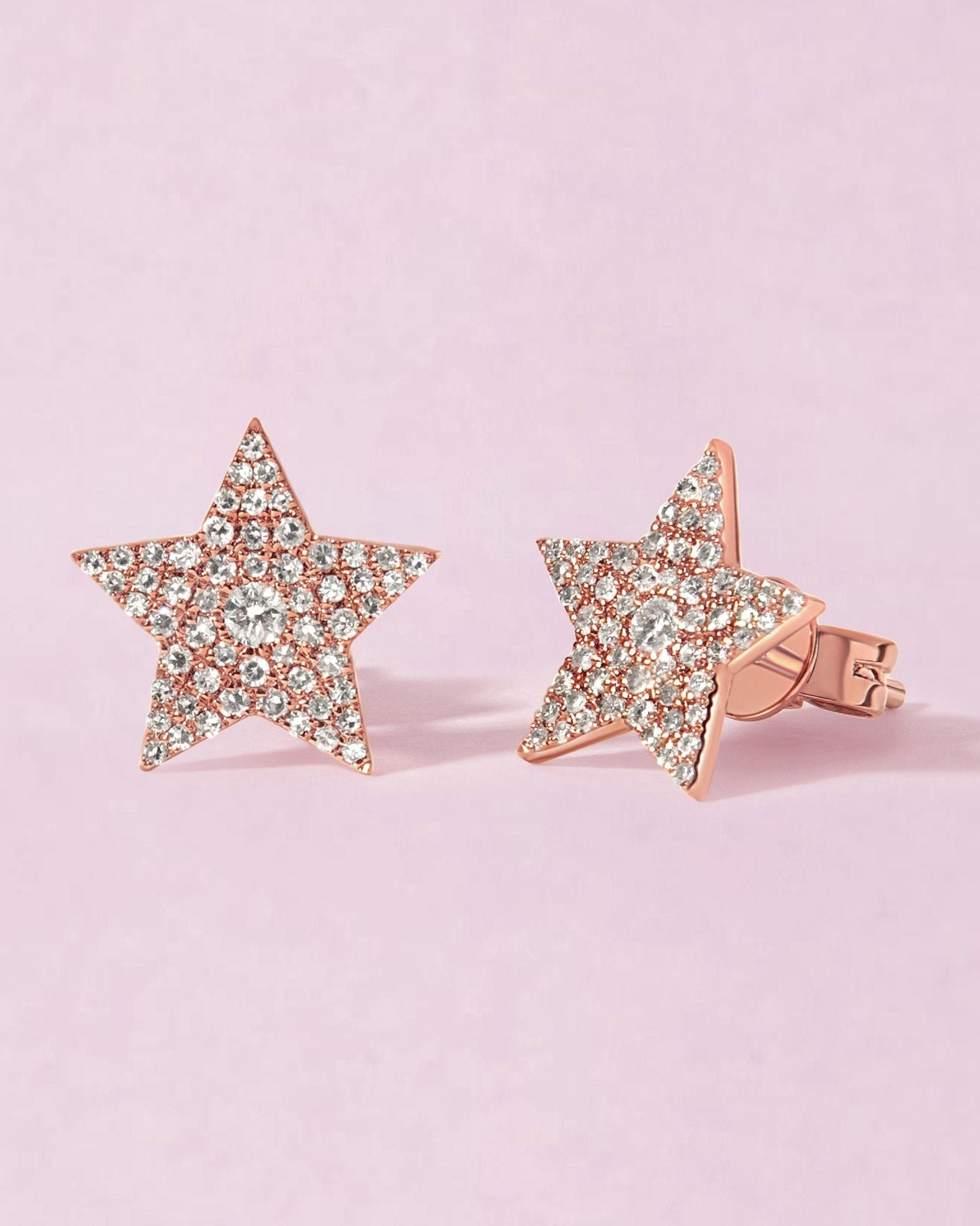 Perfect Diamond Star Studs - Sparkle Society