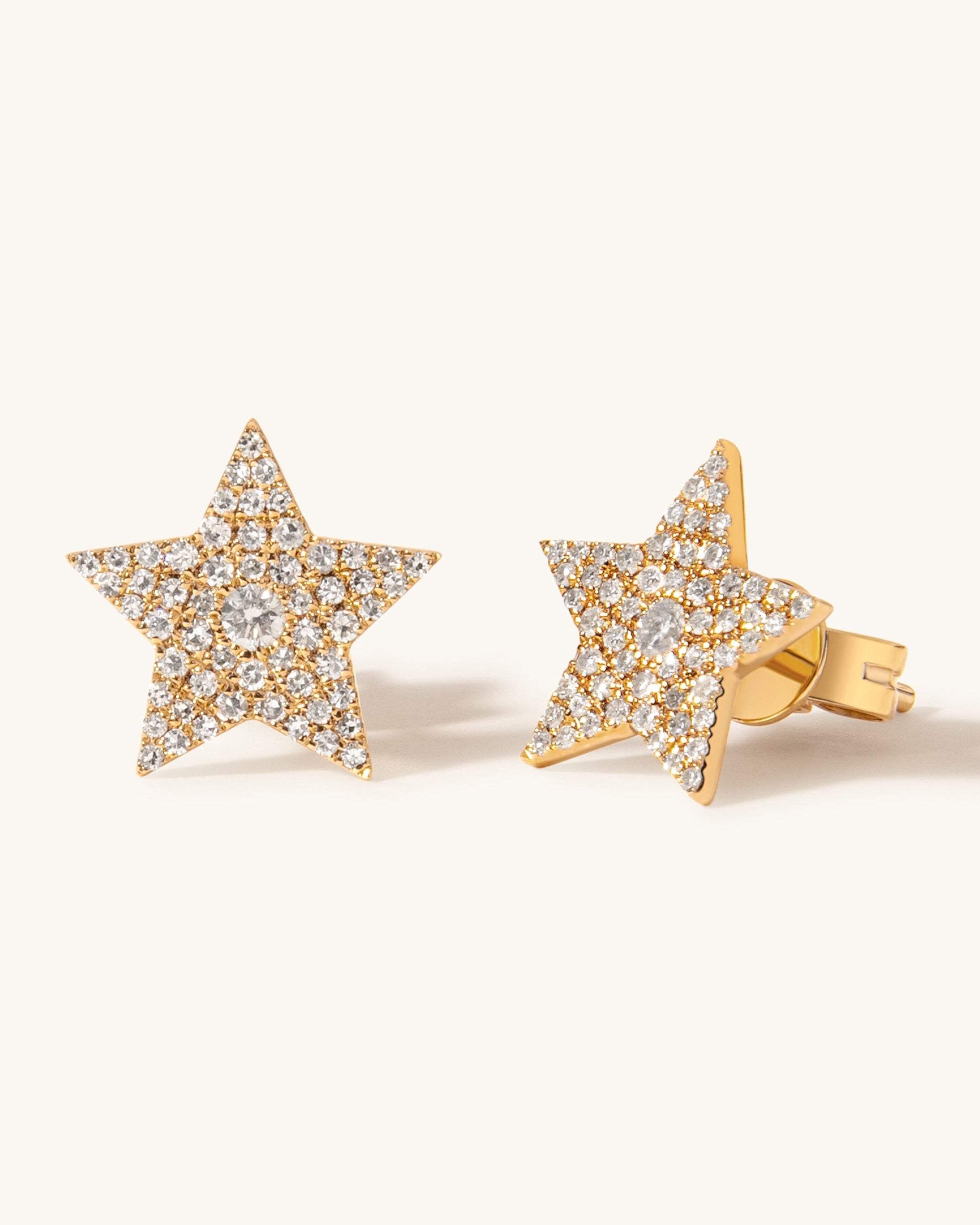 Perfect Diamond Star Studs - Sparkle Society