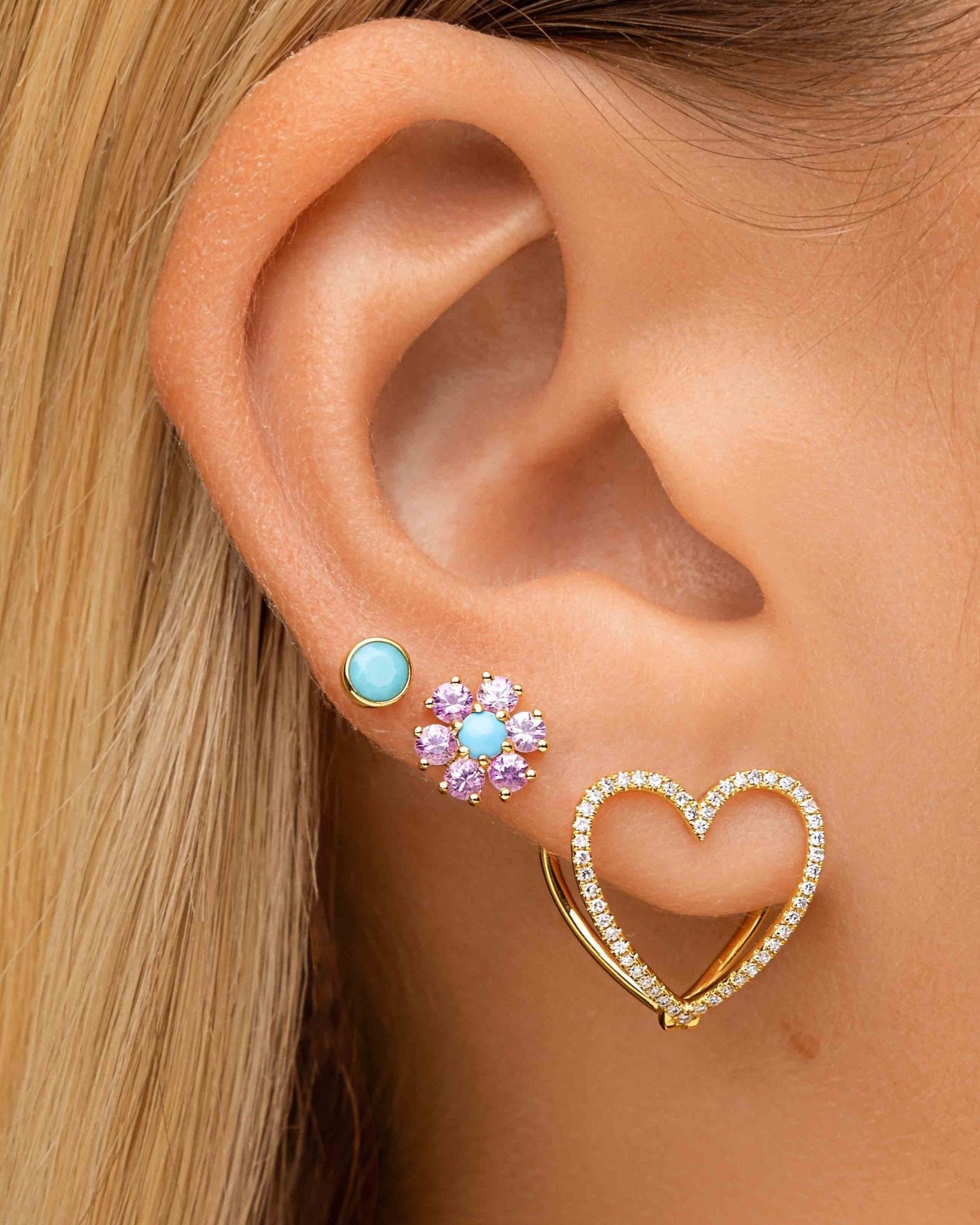 Perfect Gemstone Flower Studs - Sparkle Society