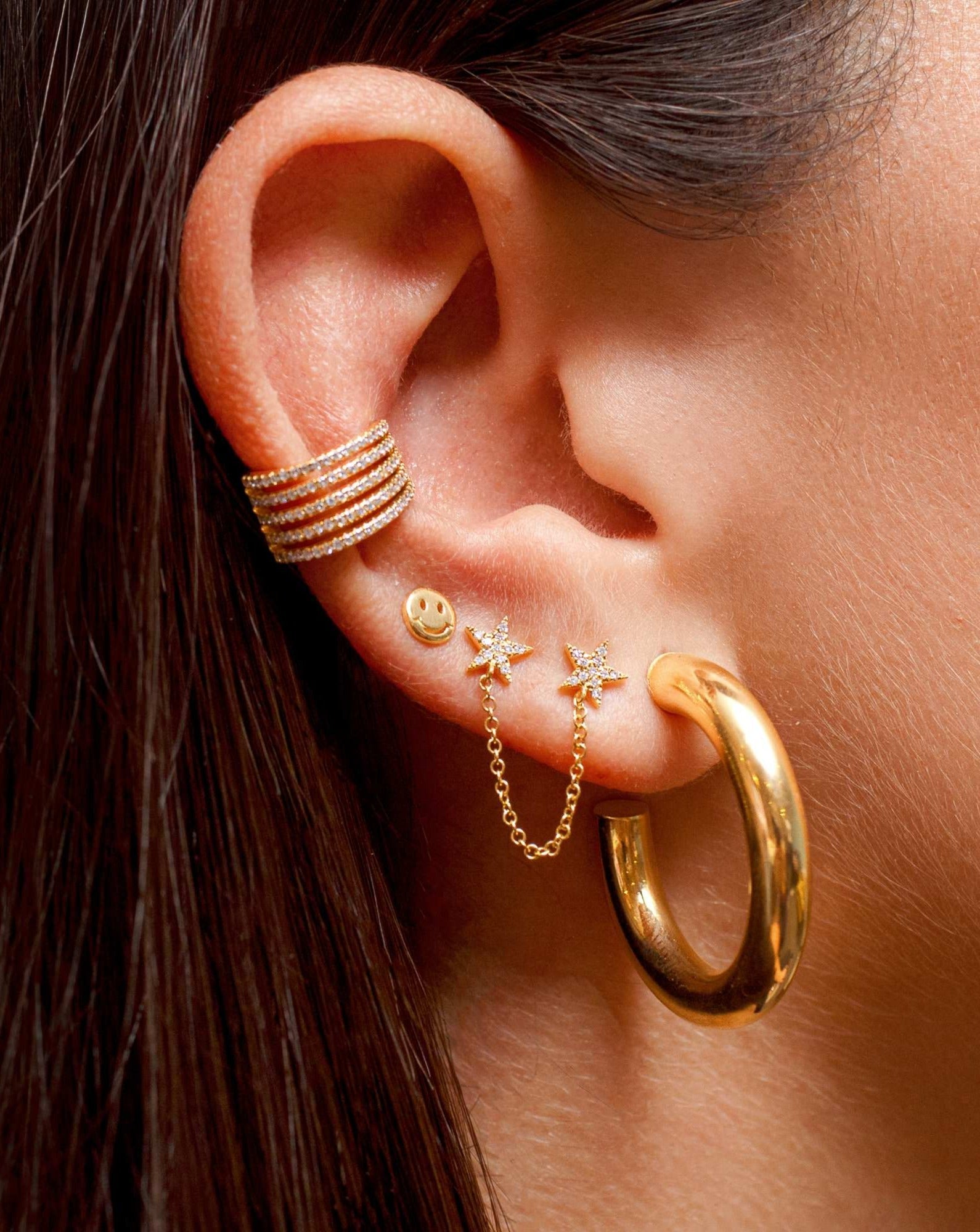 5mm Hollow Gold Tube Hoops - Sparkle Society