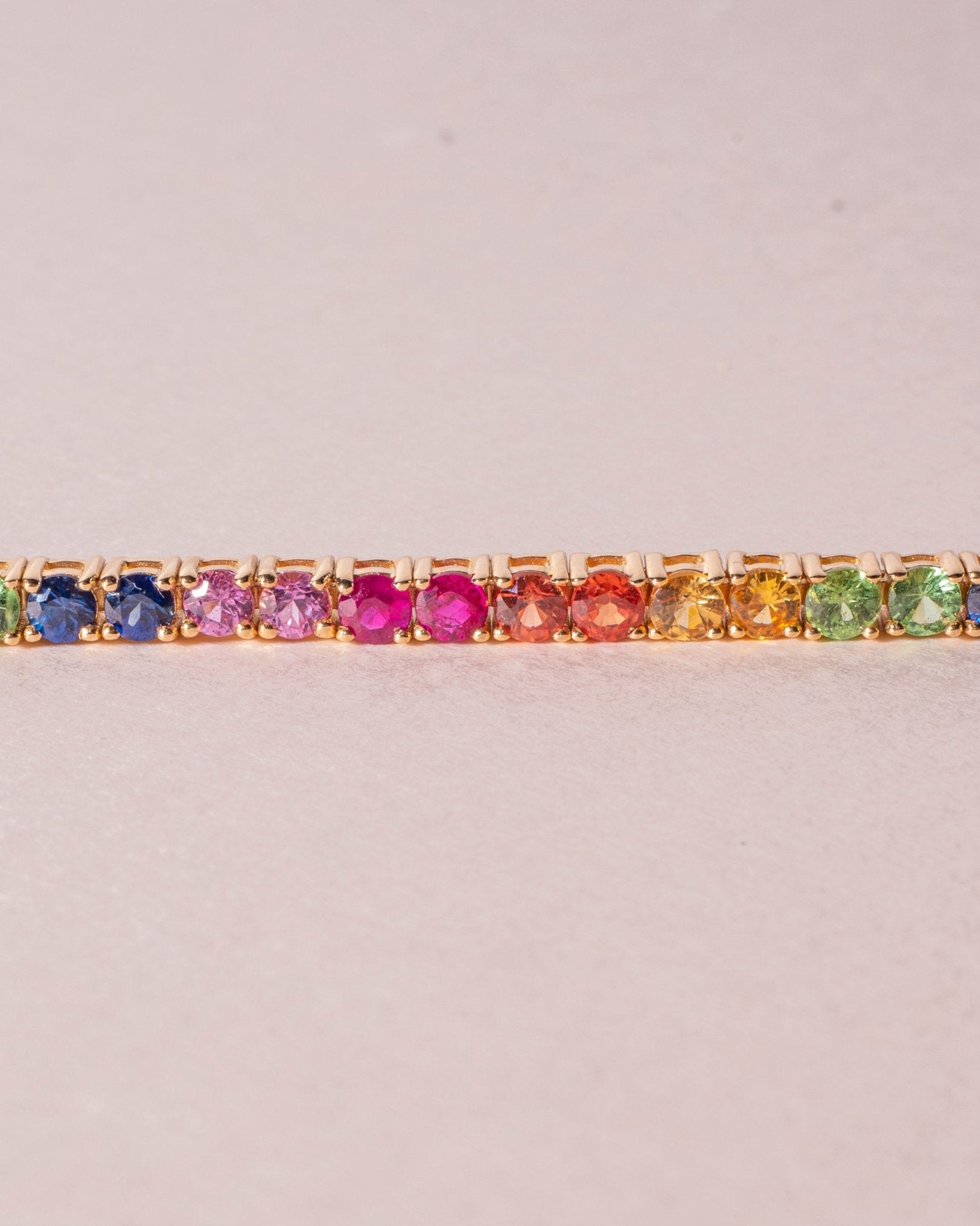 Rainbow Tennis Bracelet - Sparkle Society