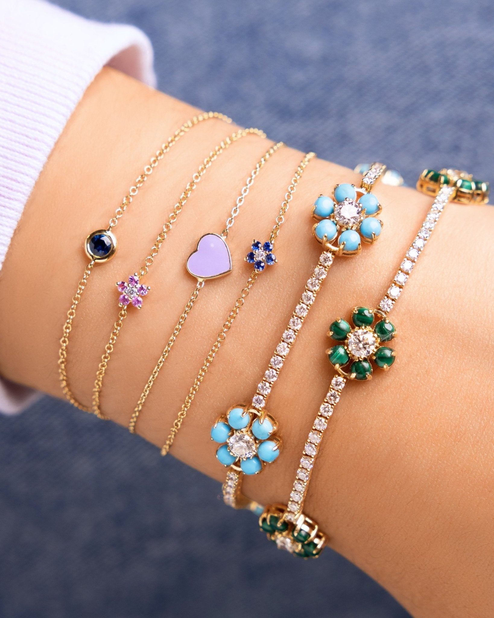 Single Birthstone Bezel Bracelet - Sparkle Society