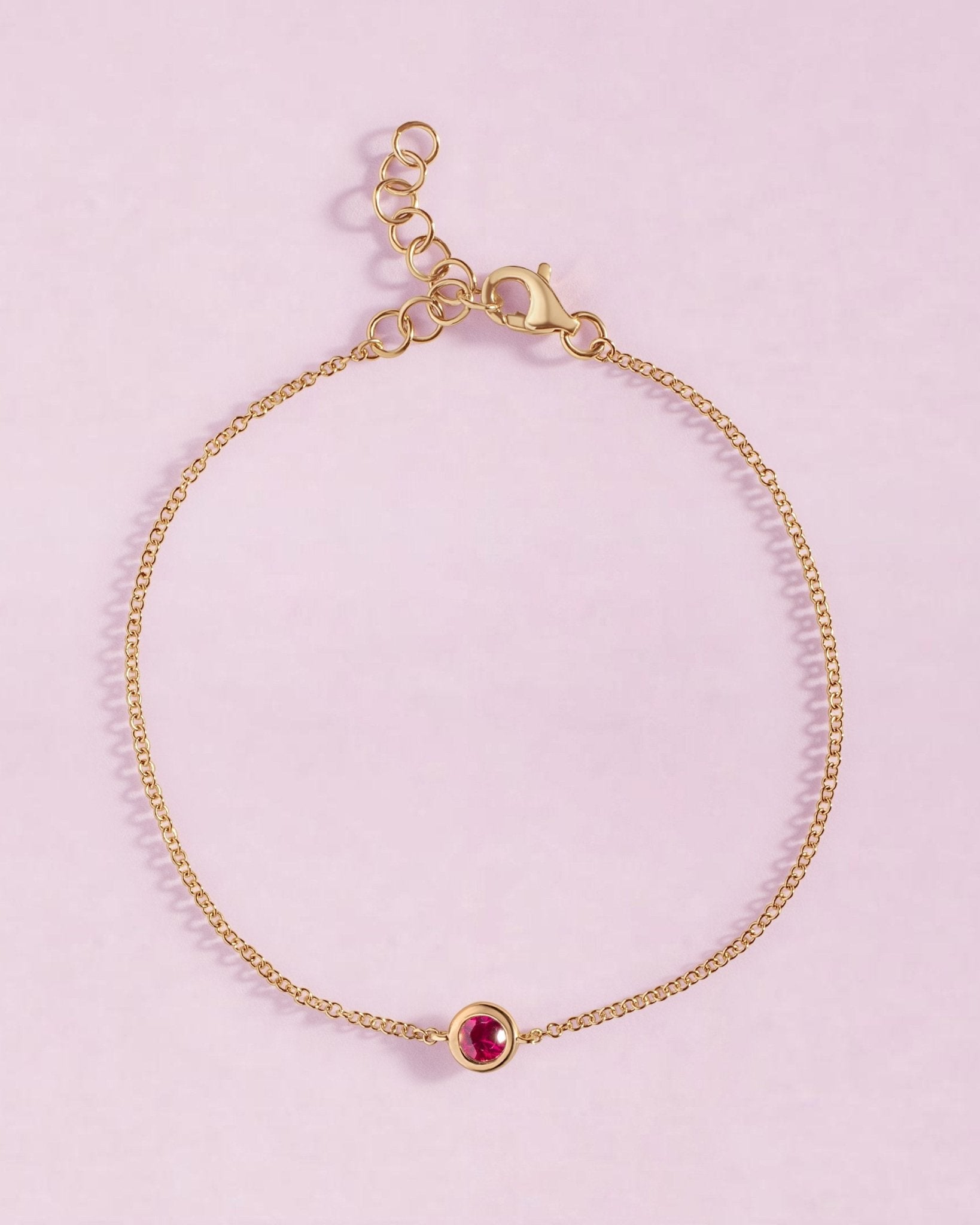 Single Birthstone Bezel Bracelet - Sparkle Society