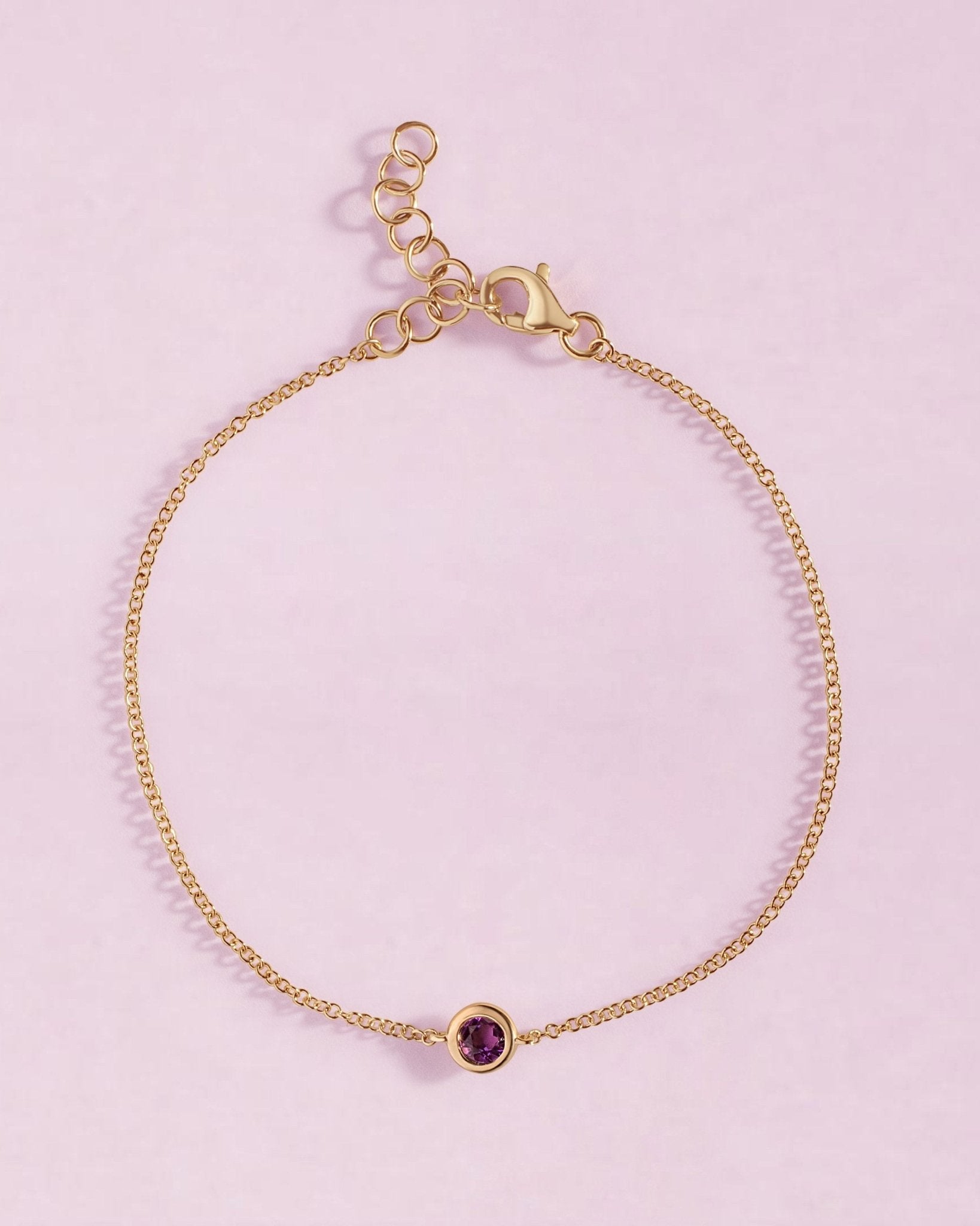 Single Birthstone Bezel Bracelet - Sparkle Society