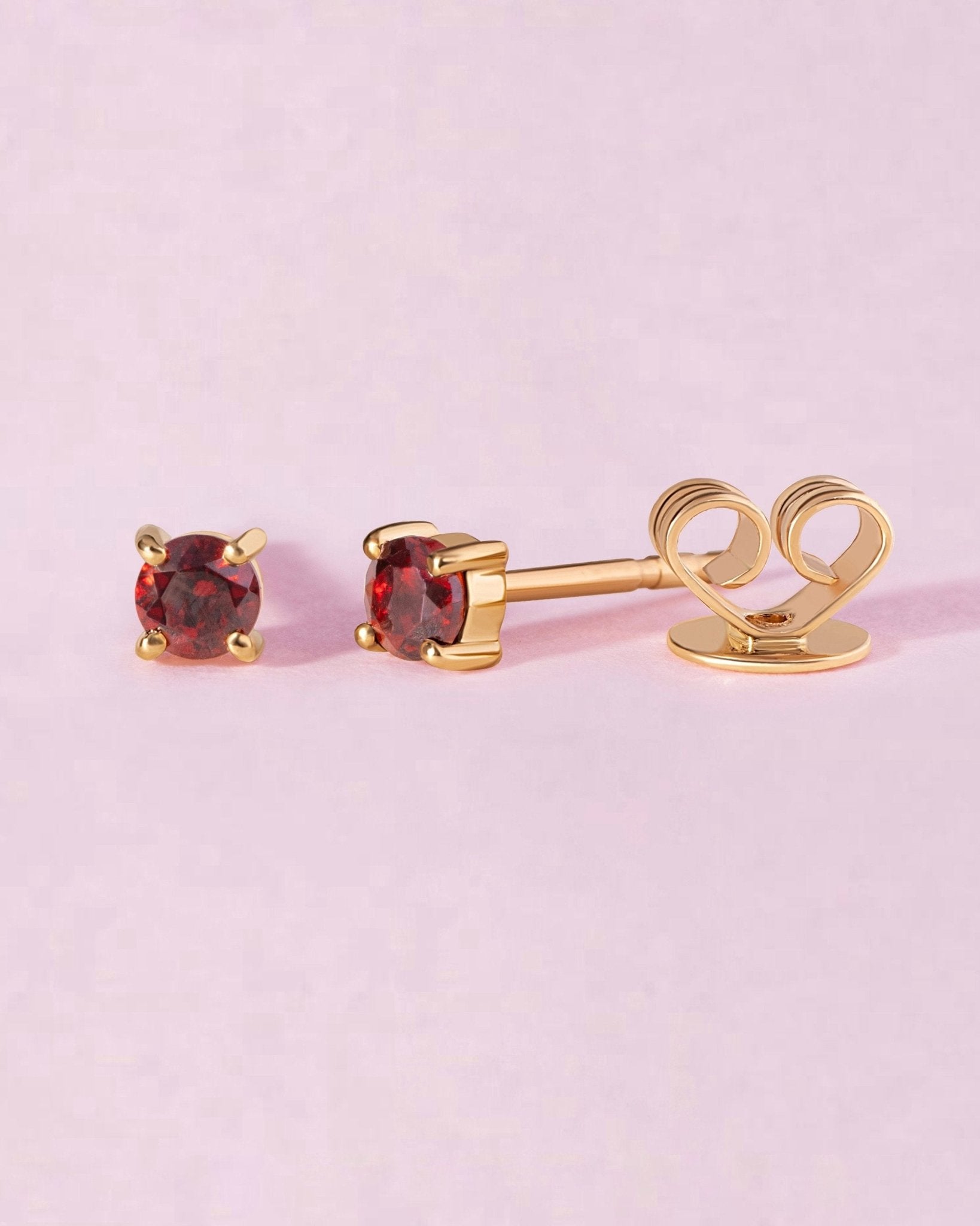 Single Birthstone Prong Studs - Sparkle Society