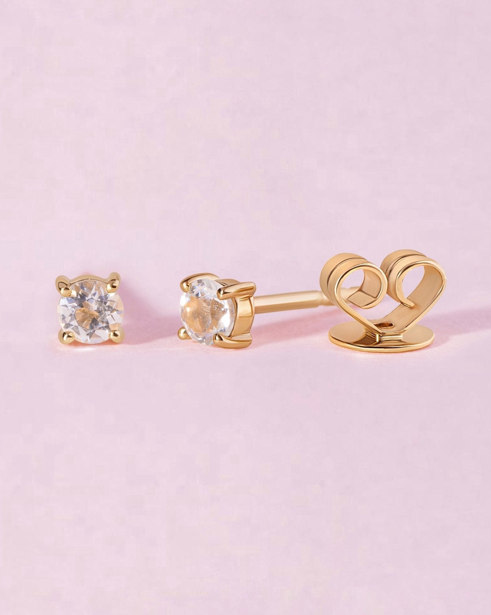 Single Birthstone Prong Studs - Sparkle Society